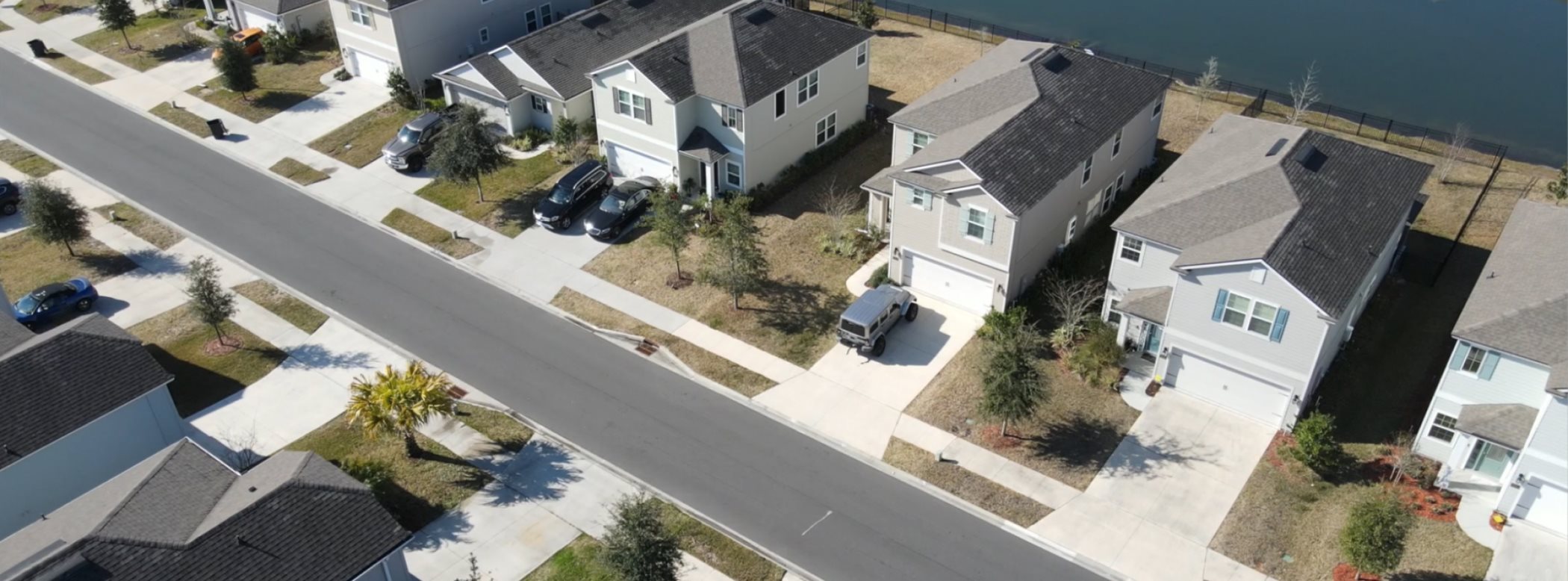 Aerial view of Classic collection homes
