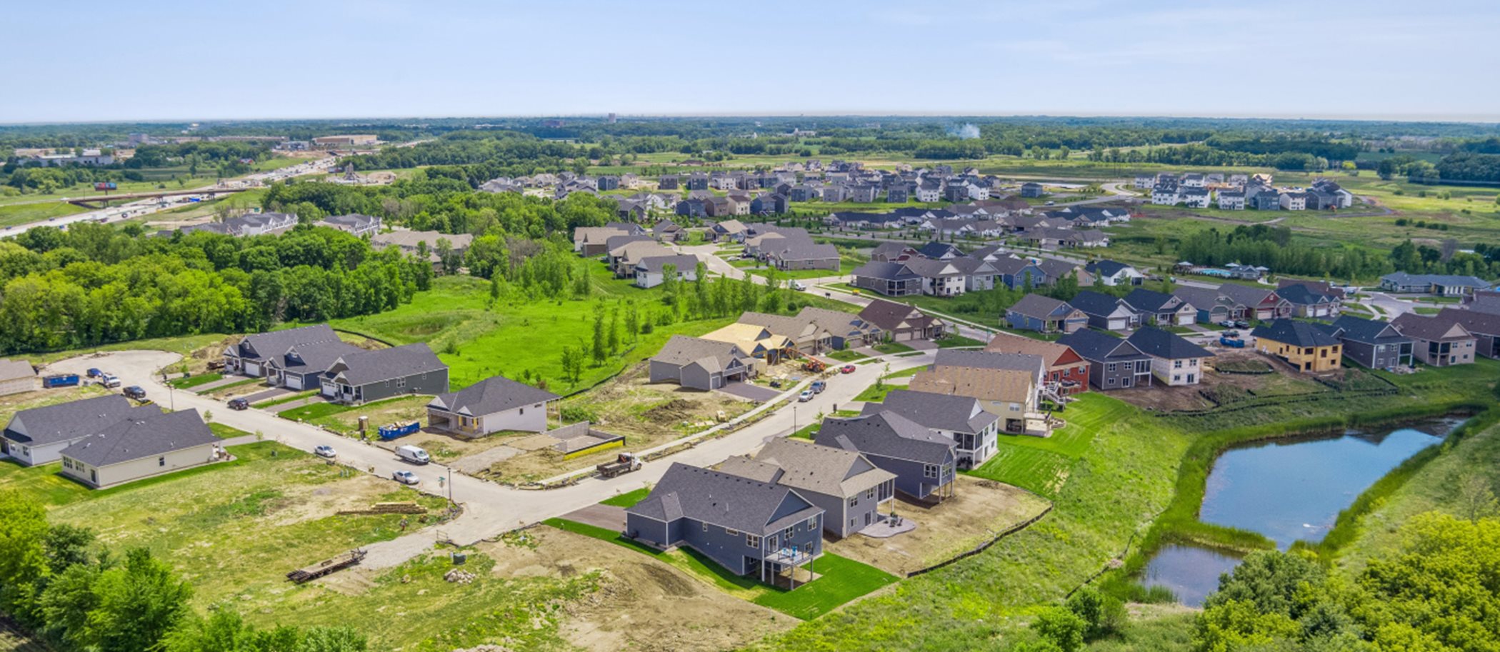 Aerial View of Lifestyle Villa Collection at Laurel Creek