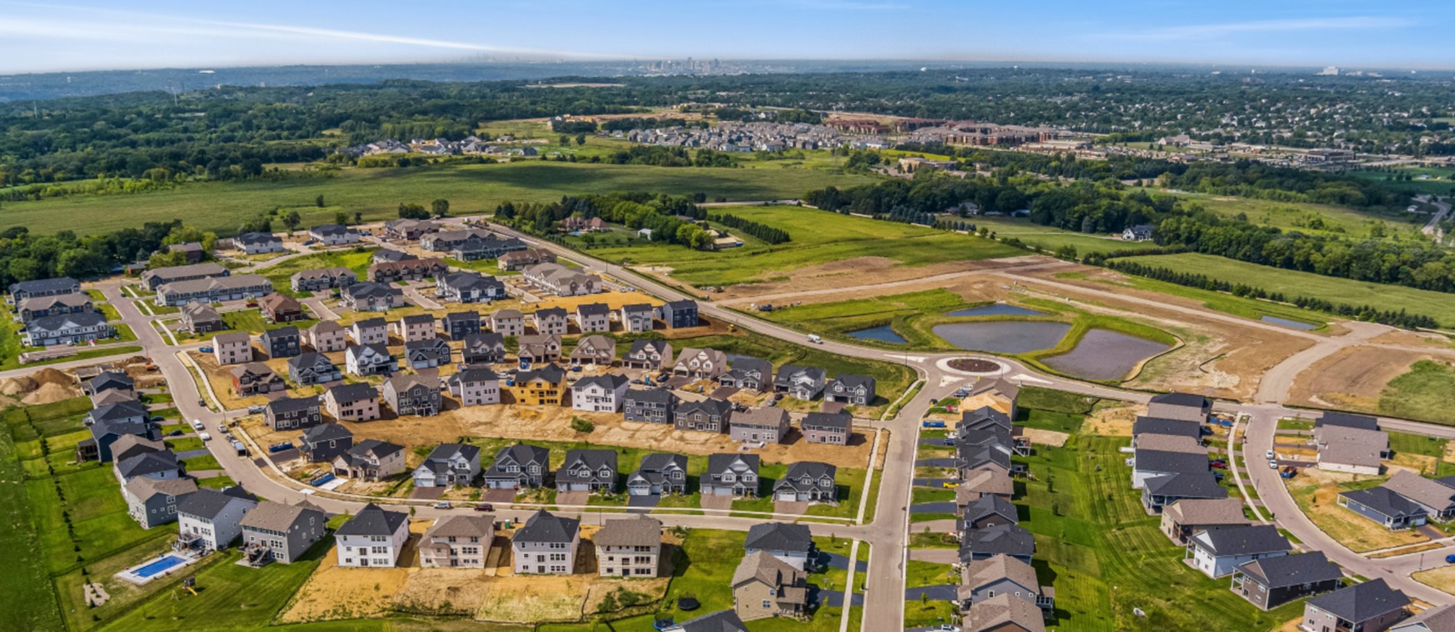Landmark Collection at Bridlewood Farms Aerial View
