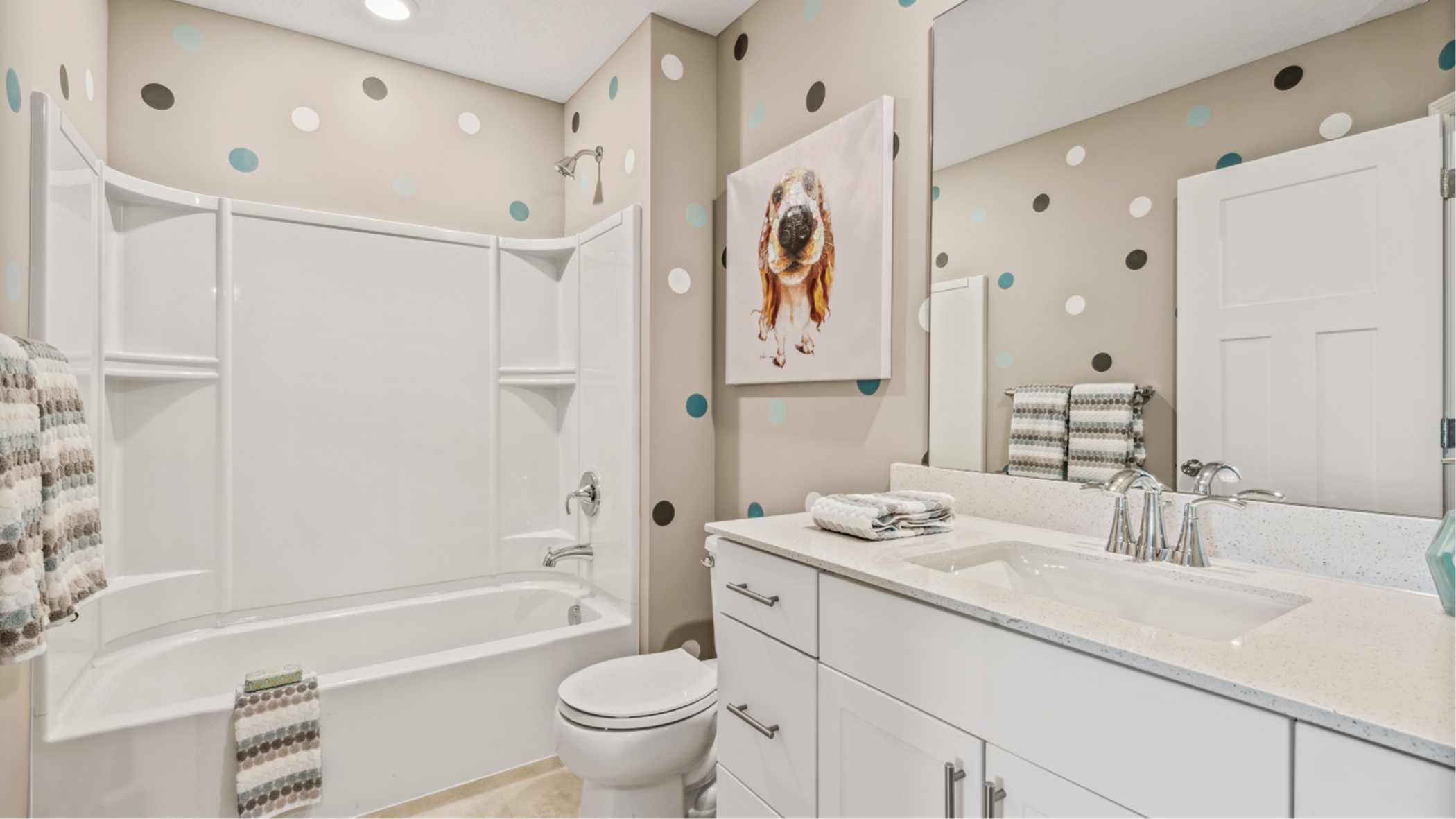 St Croix Bathroom vanity and shower