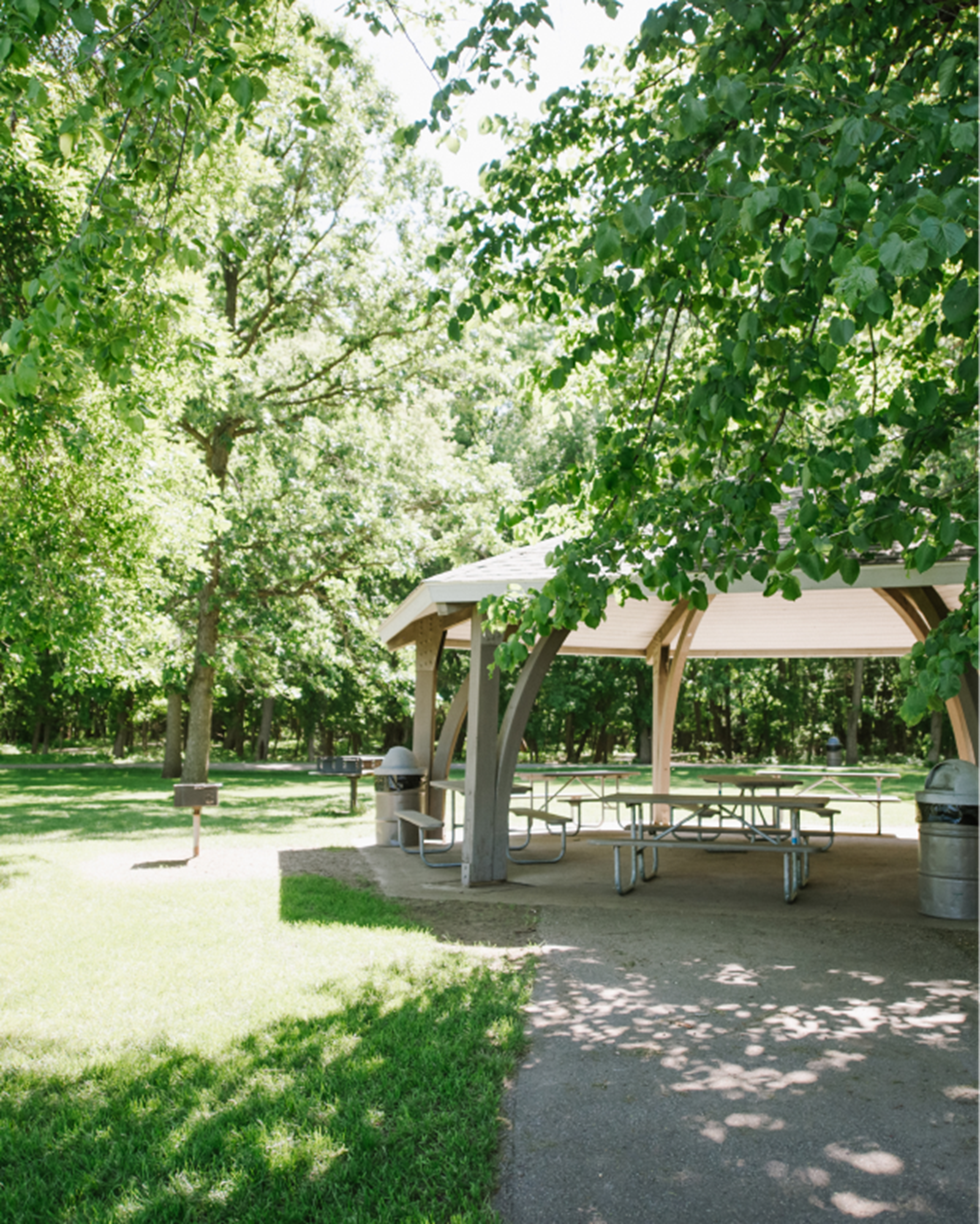 Park with outdoor seating