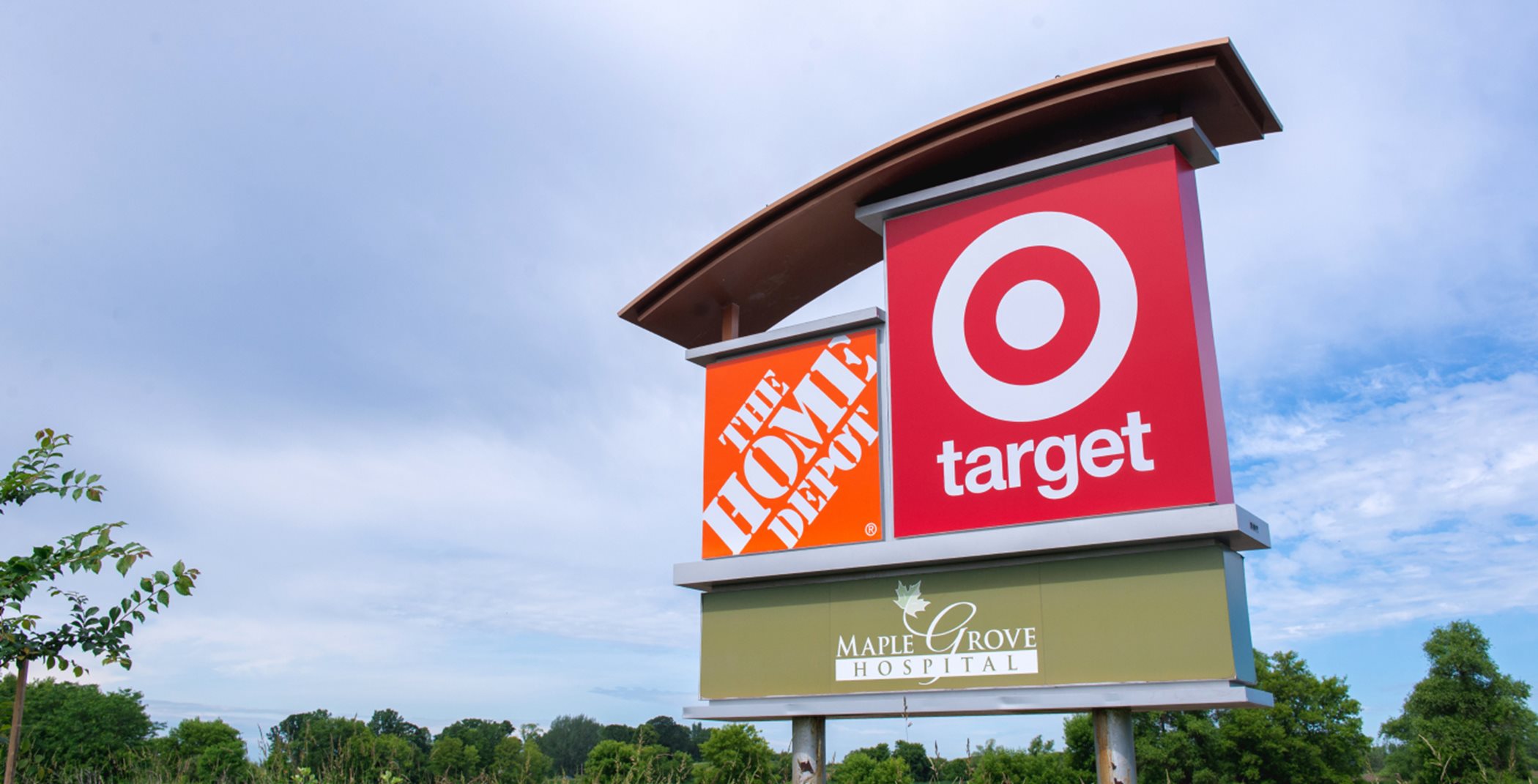 Maple Grove Hospital and Home Depot and Target