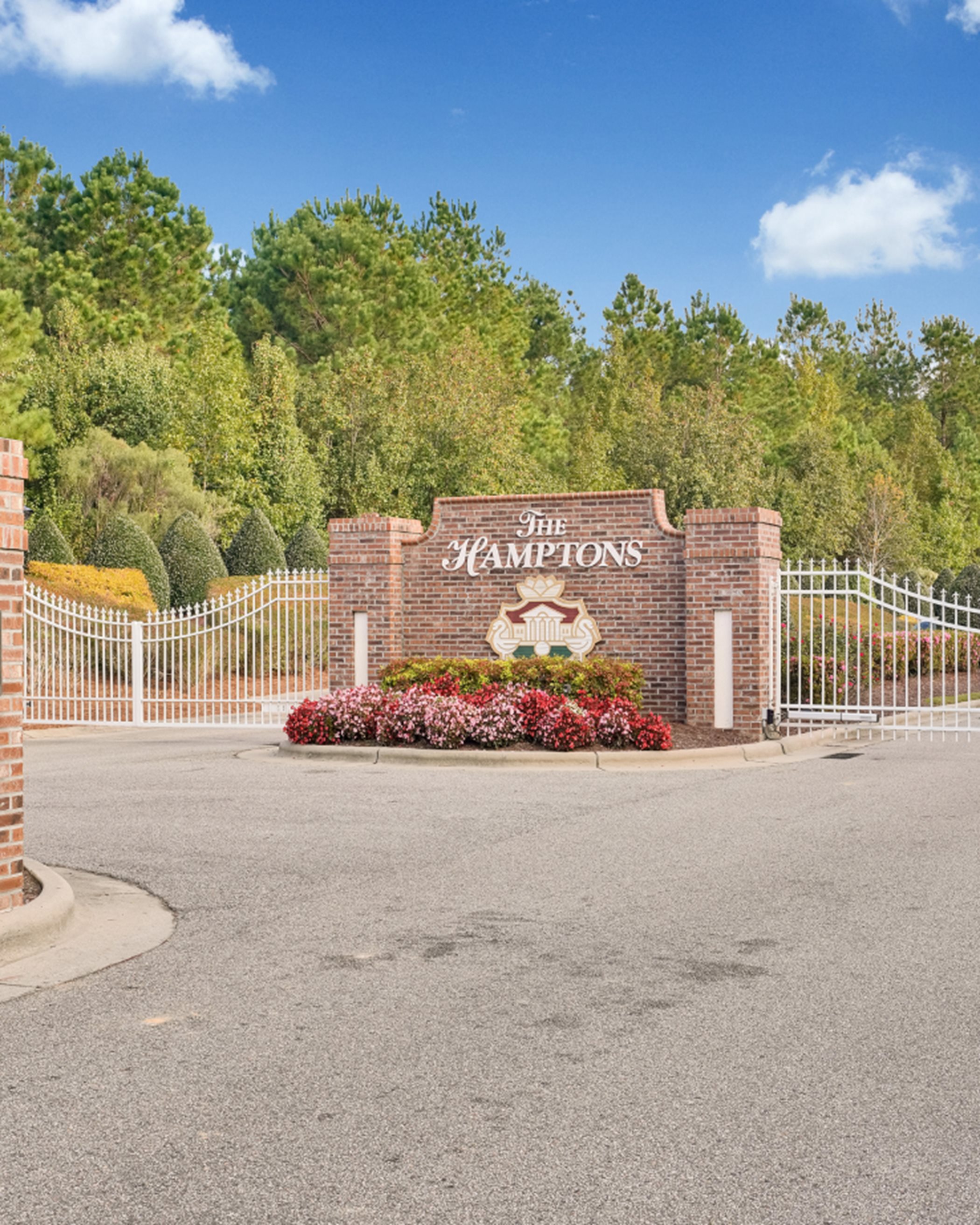 The Hamptons gated entrance