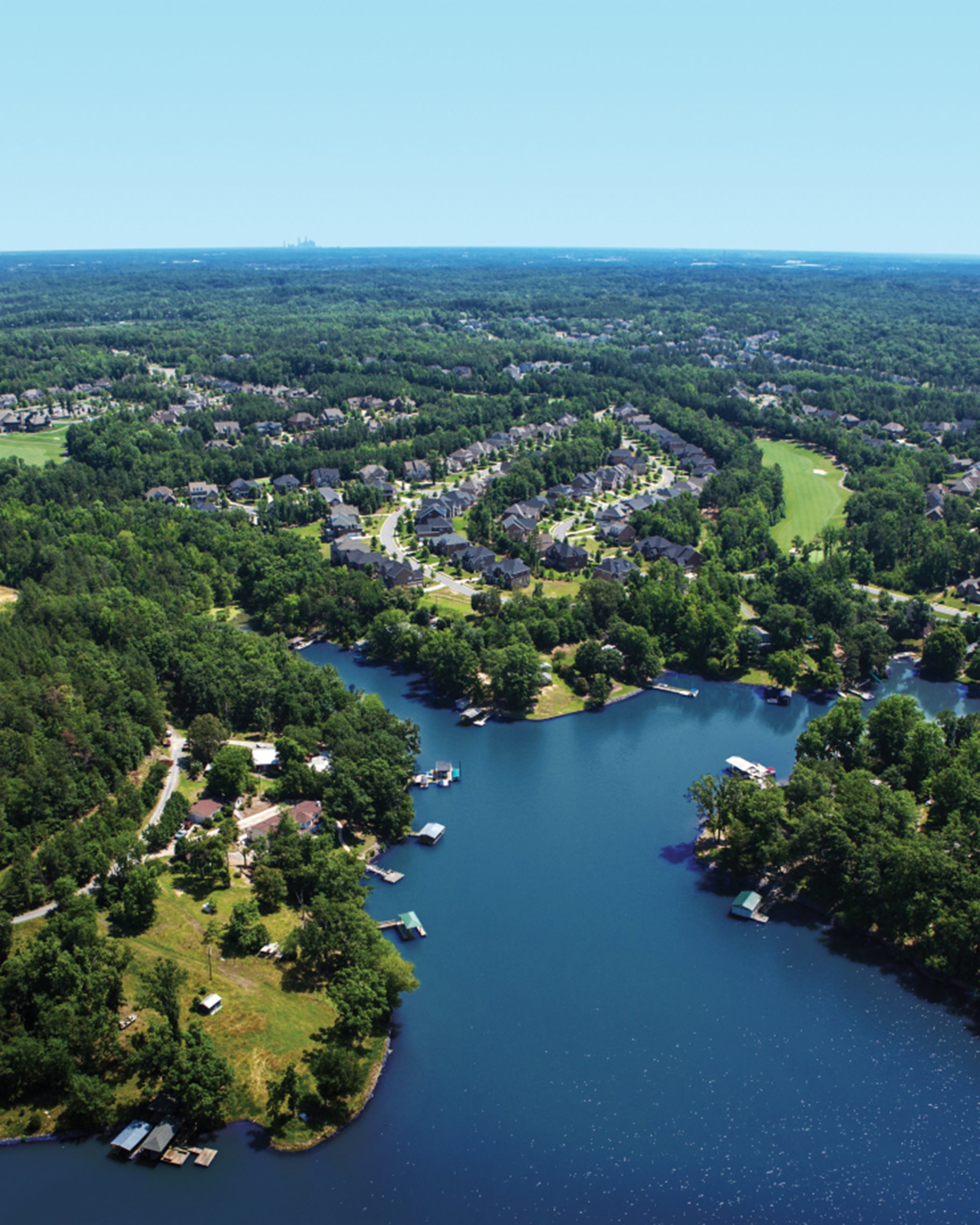 Aerial view of Lake Wylie