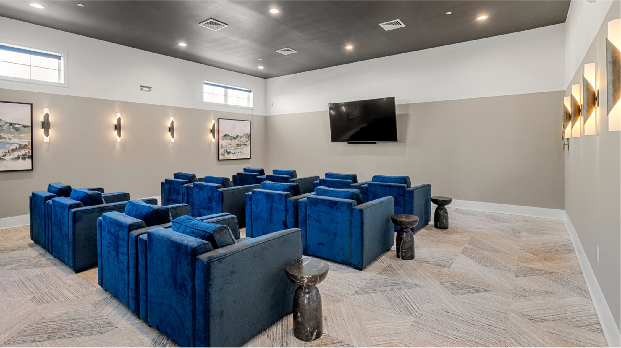Clubhouse movie room