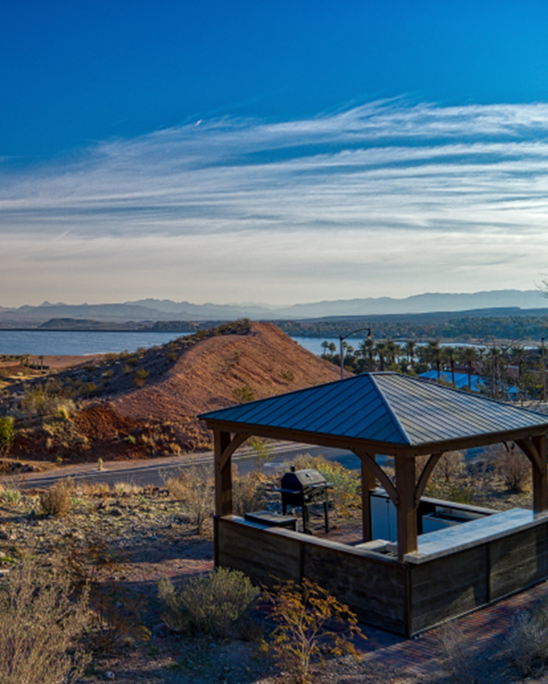 Lake Las Vegas picnic pavilion is the perfect place for a barbecue