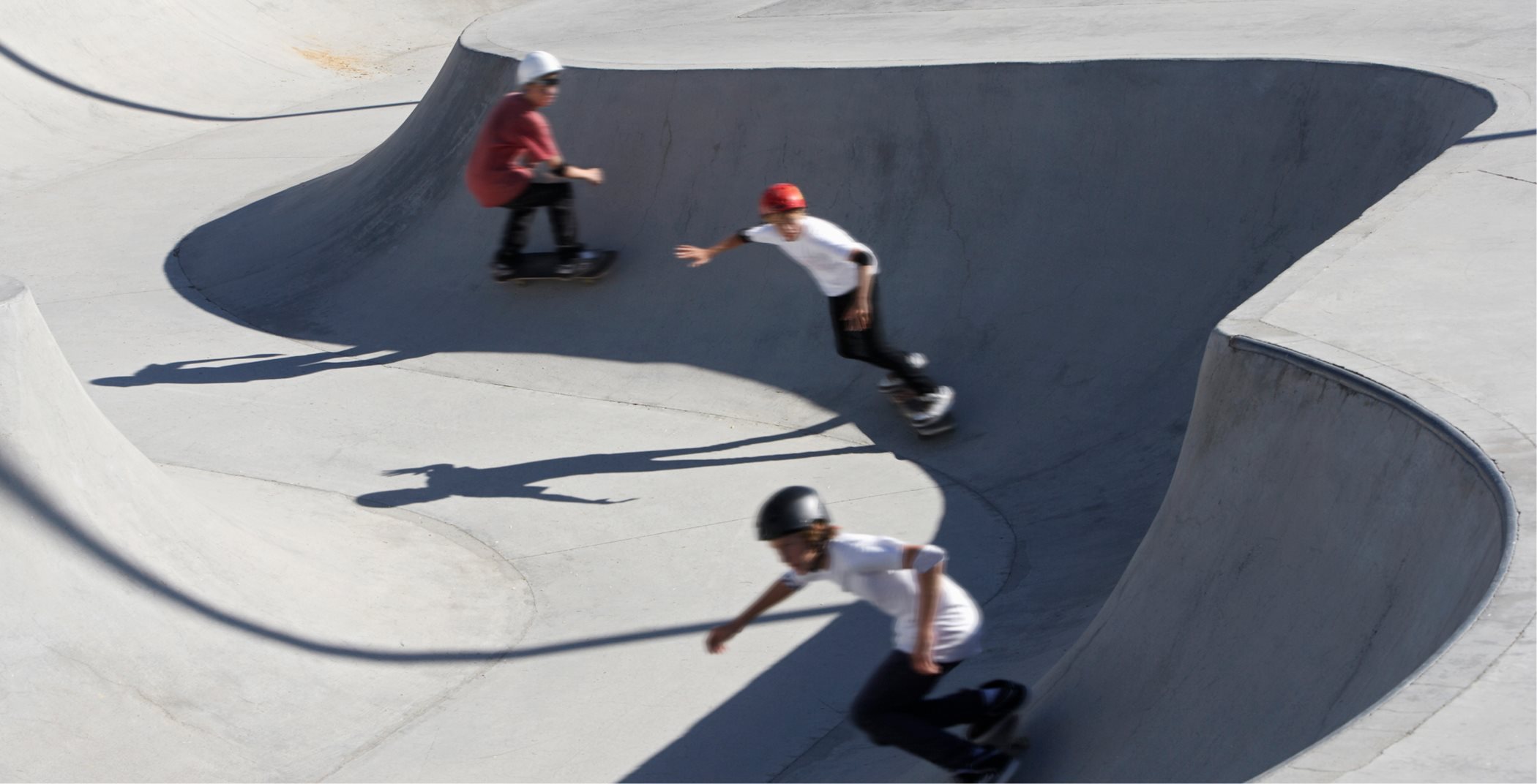 Skateboarding Kids Skate Park