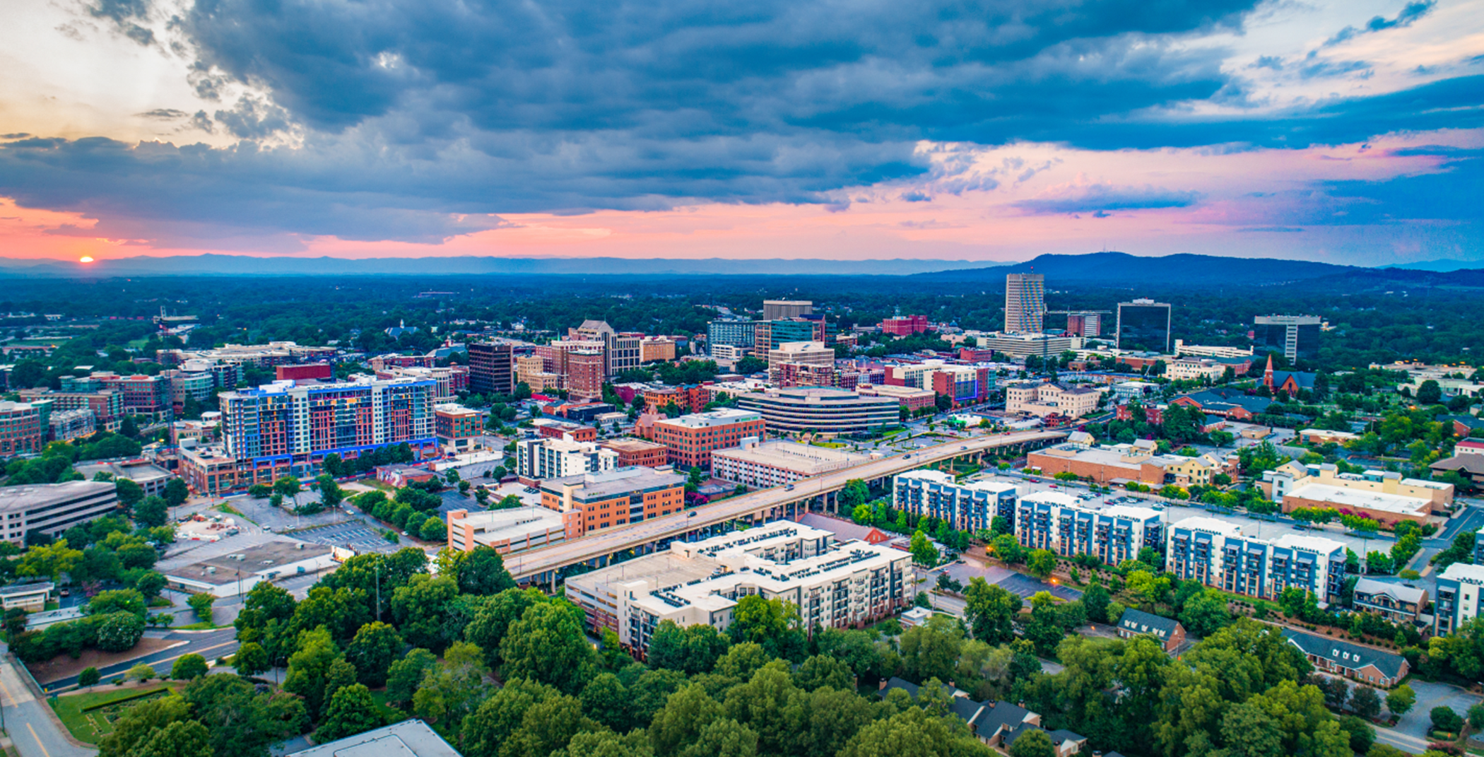 Downtown Greenville Aerial