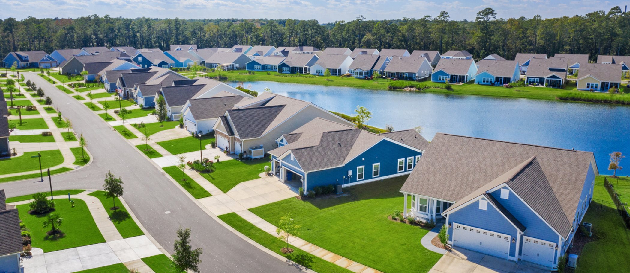 Aerial view of Belle Harbor Coastal Collection
