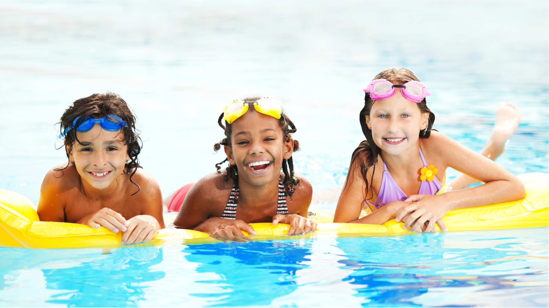 Kids in swimming pool
