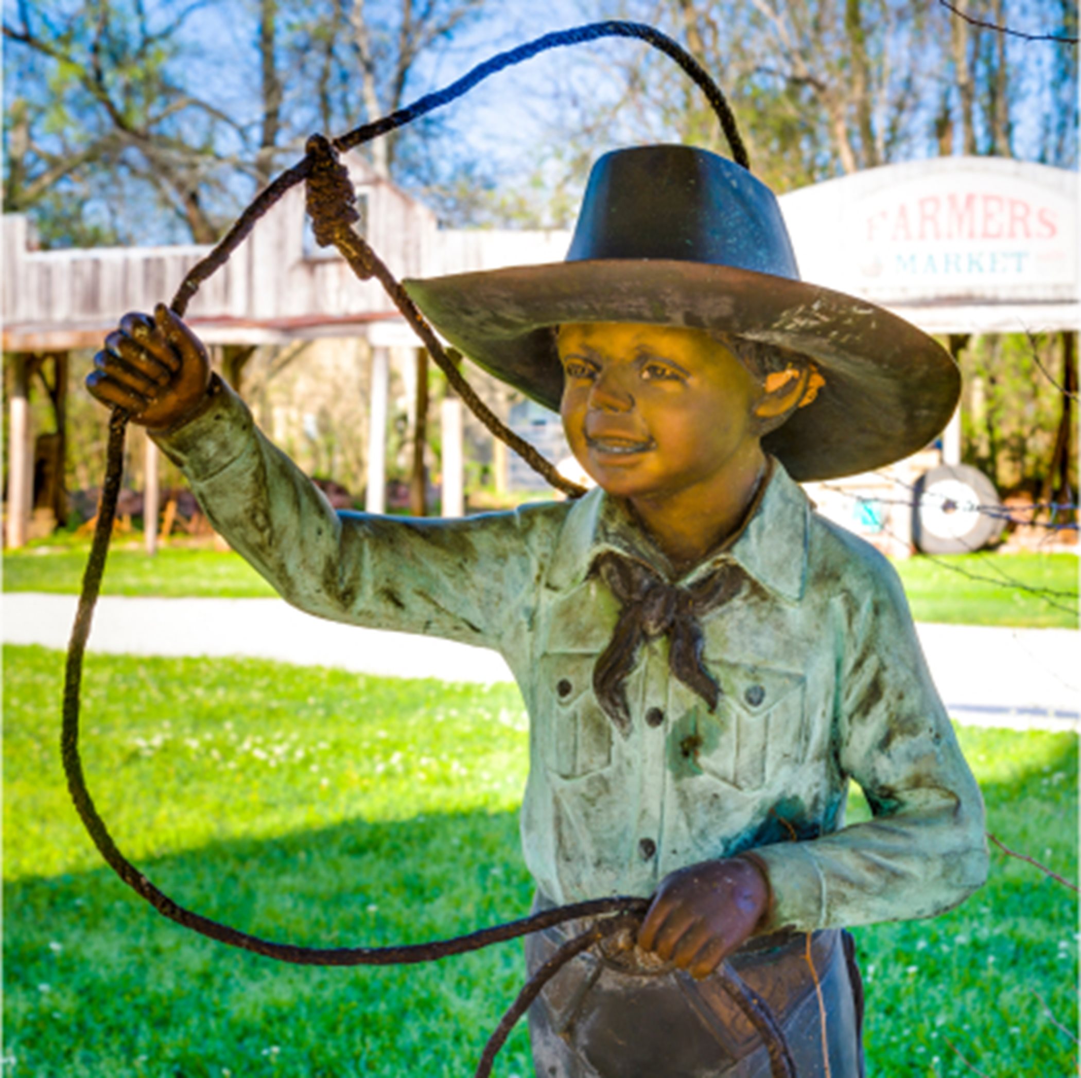 Cowboy Kid Statue