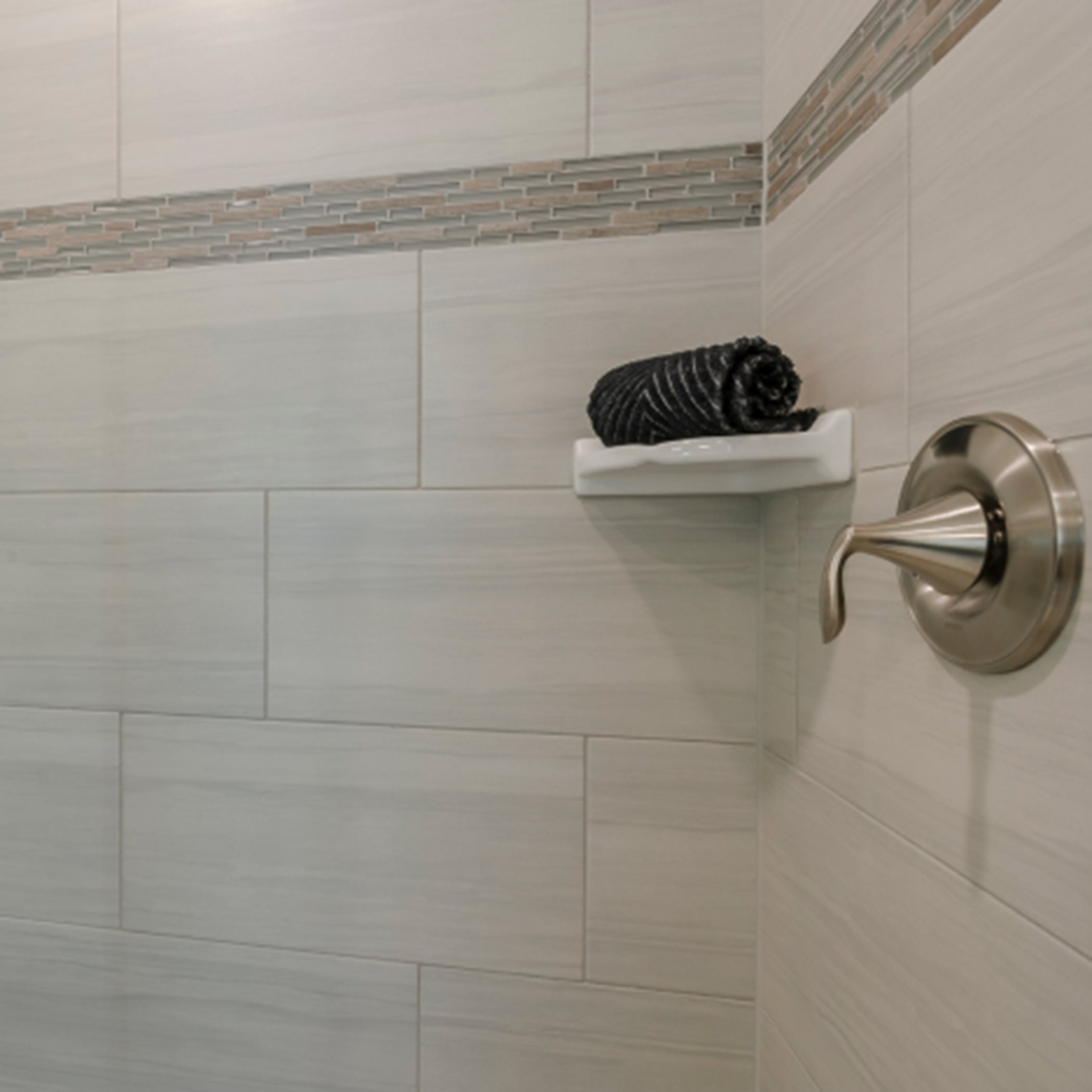 Chatham II Owners bathroom shower tile