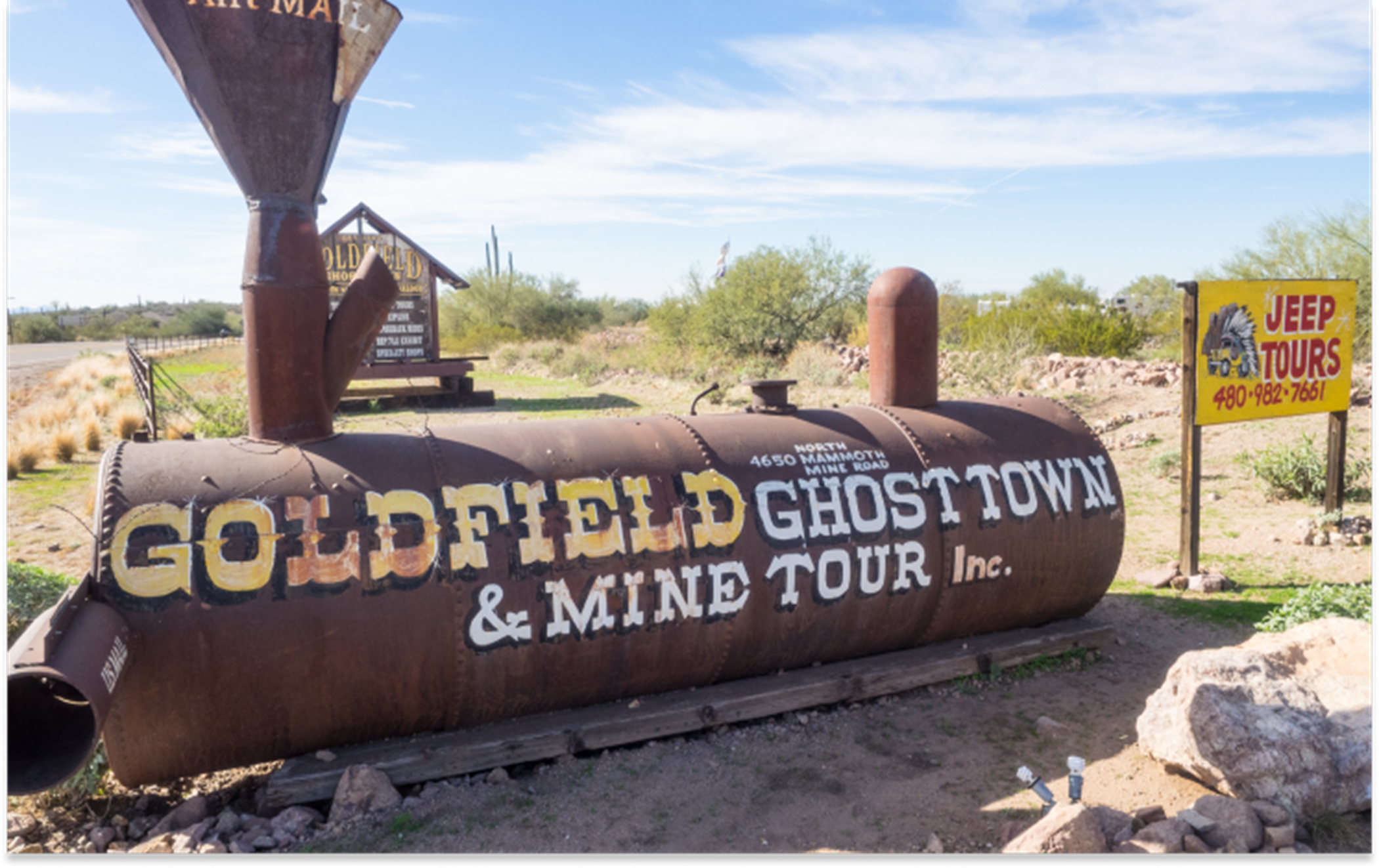 Goldfield Ghost Town sign