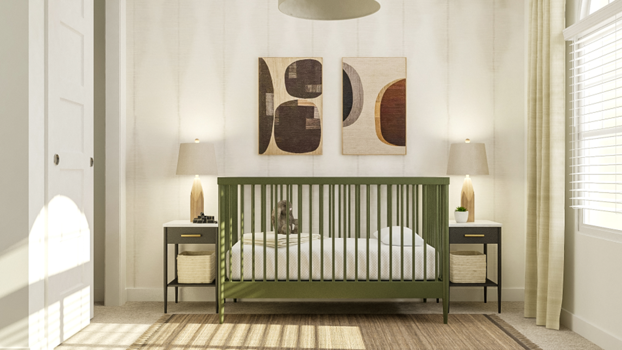 Bedroom with crib
