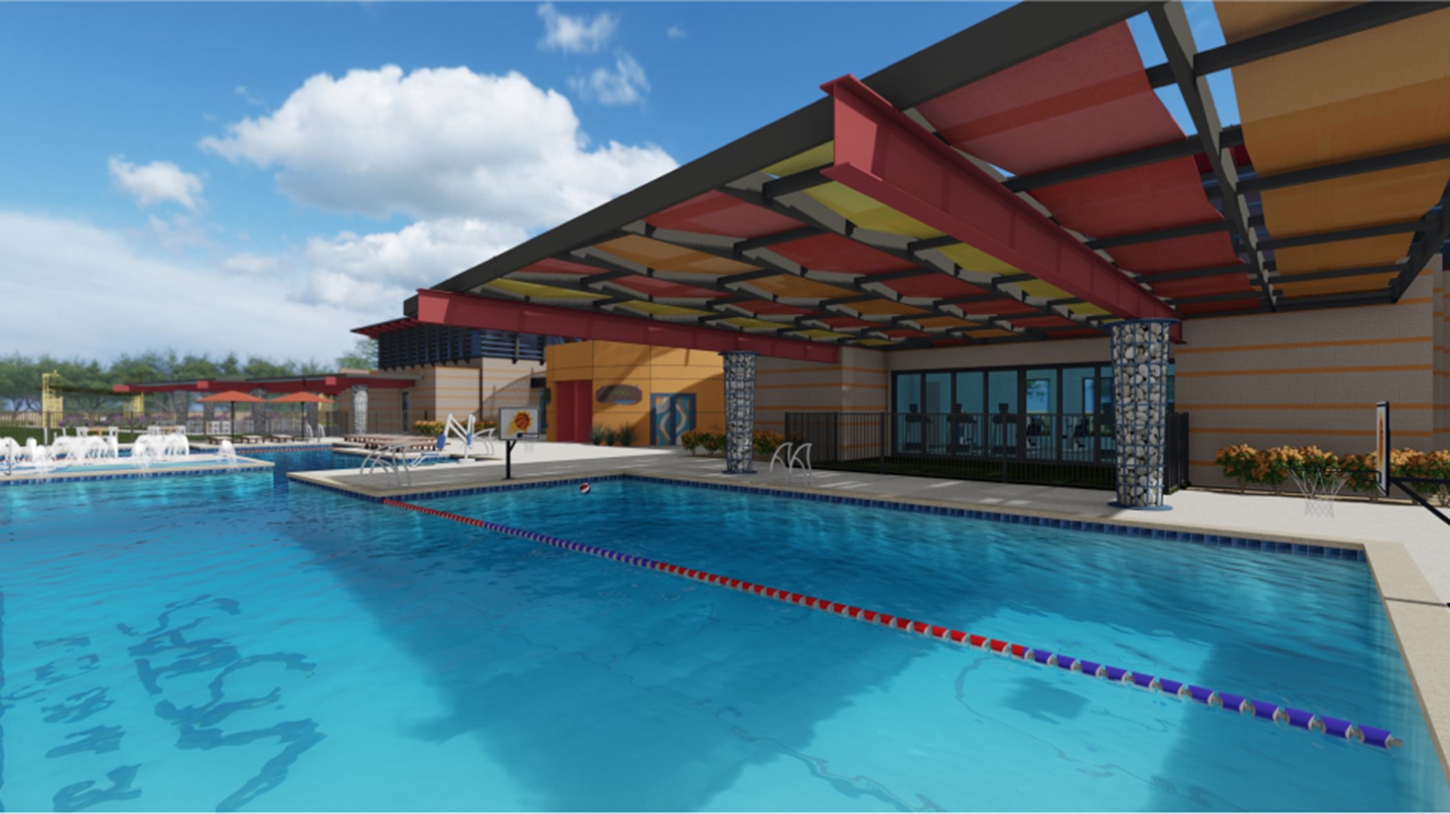 Pool and fitness center