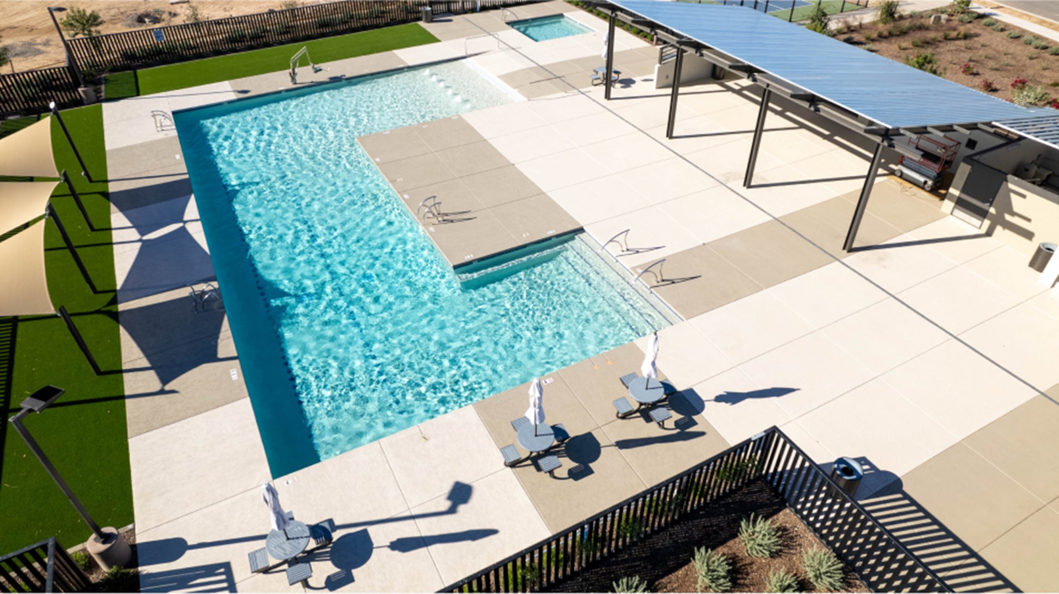 Pool and lounge chairs