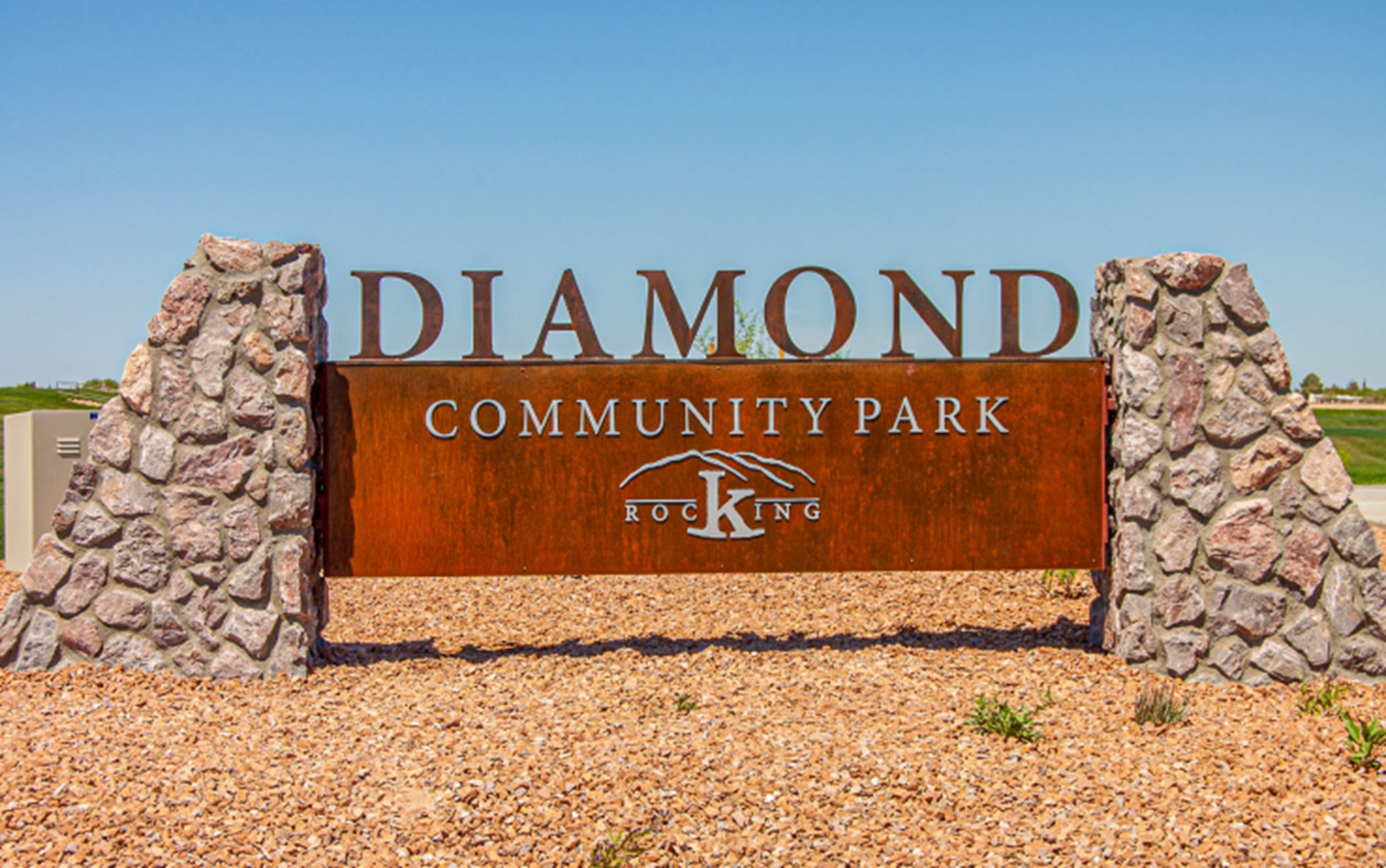 Diamond Community Park Welcome Sign