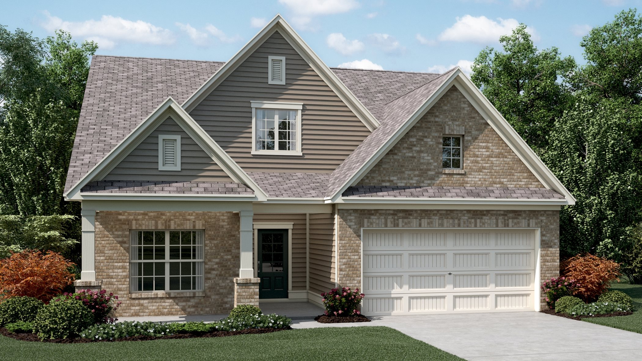 Image: Exterior rendering of Briarwood home at Fayette Meadows
