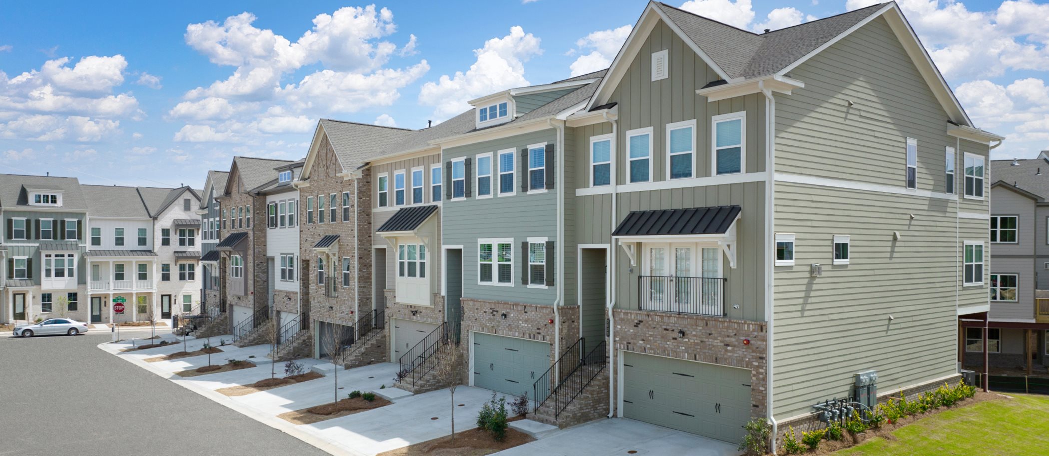 Cumberland Station Townhome Exterior Streetscape