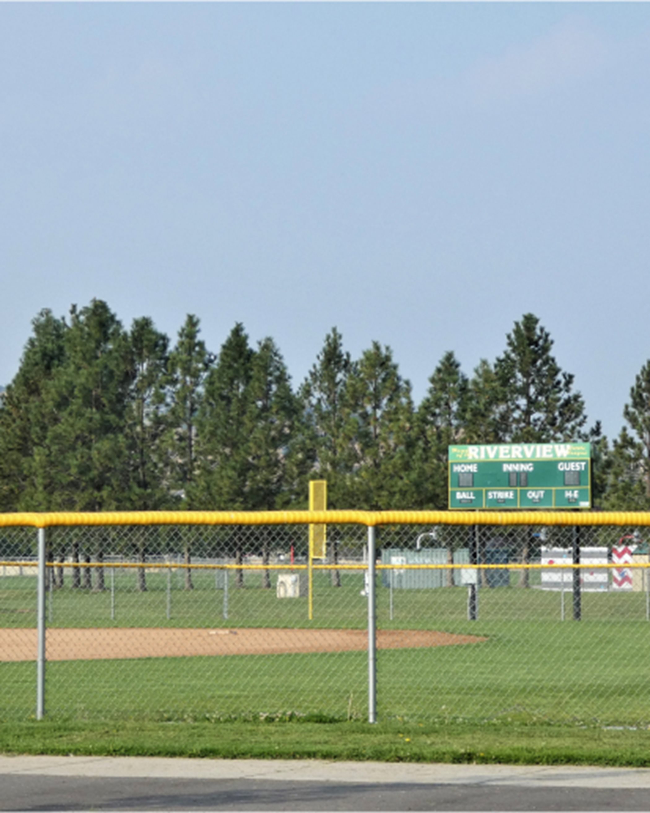 Little league baseball field