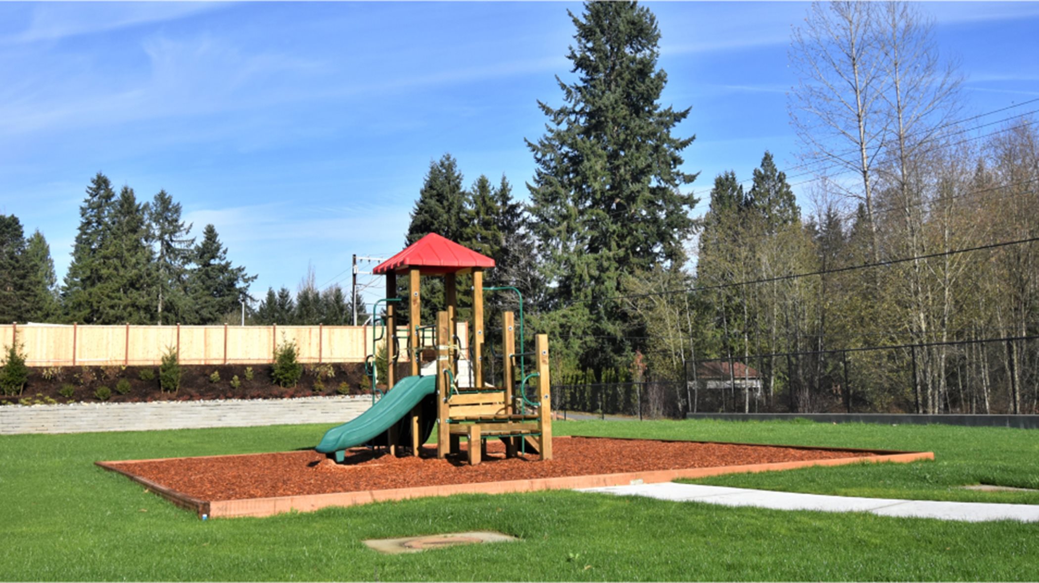 Playground featured in the community park