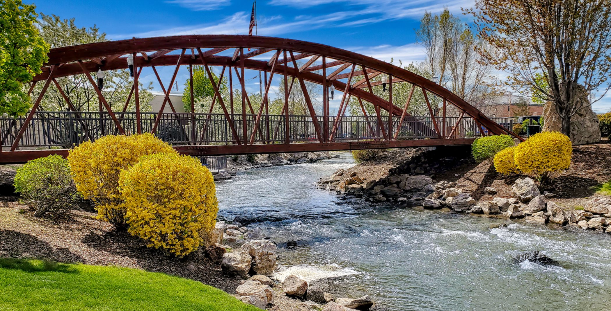 Indian Creek Park bridge