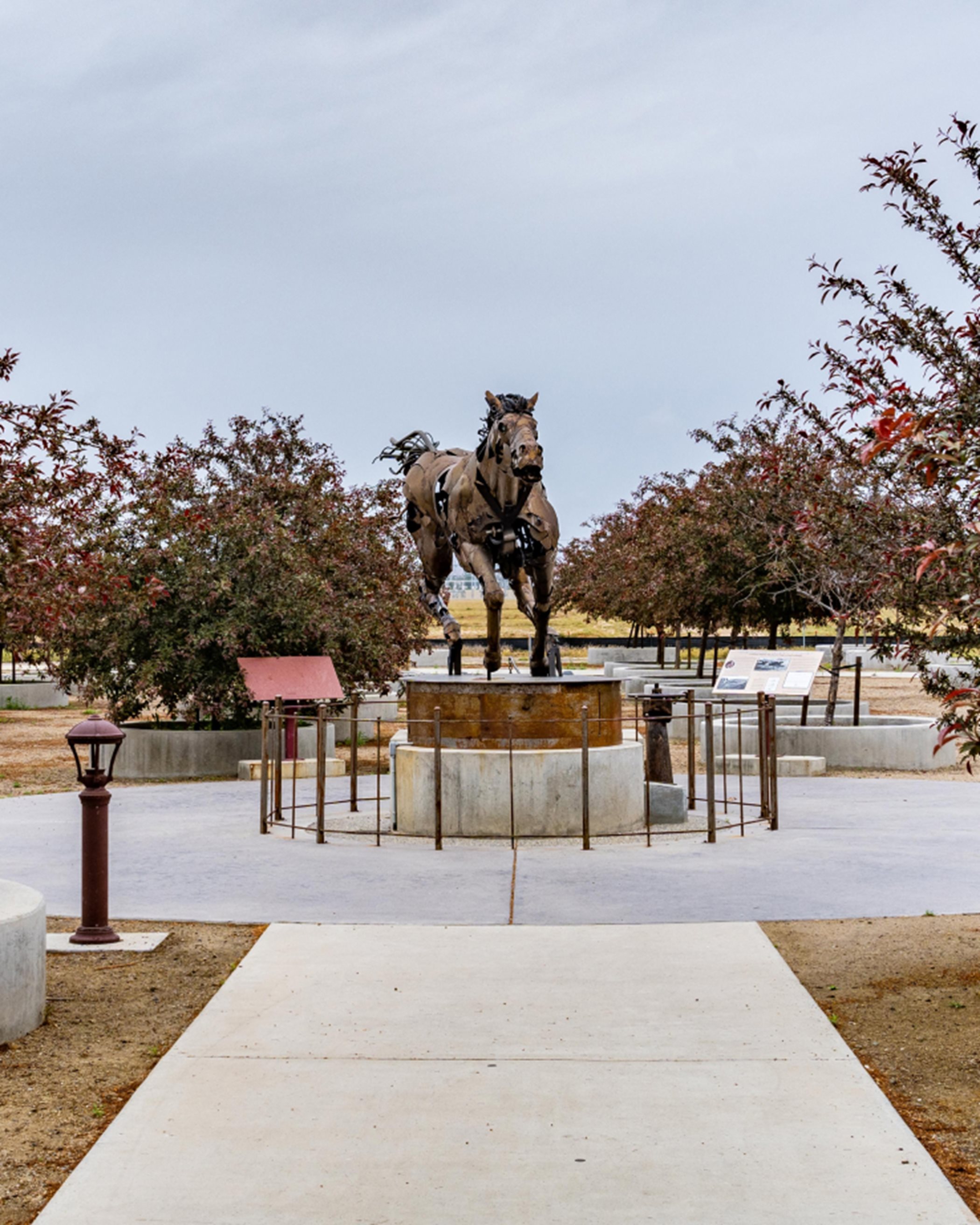 The Horse Statue at Dry Creek Trailhead