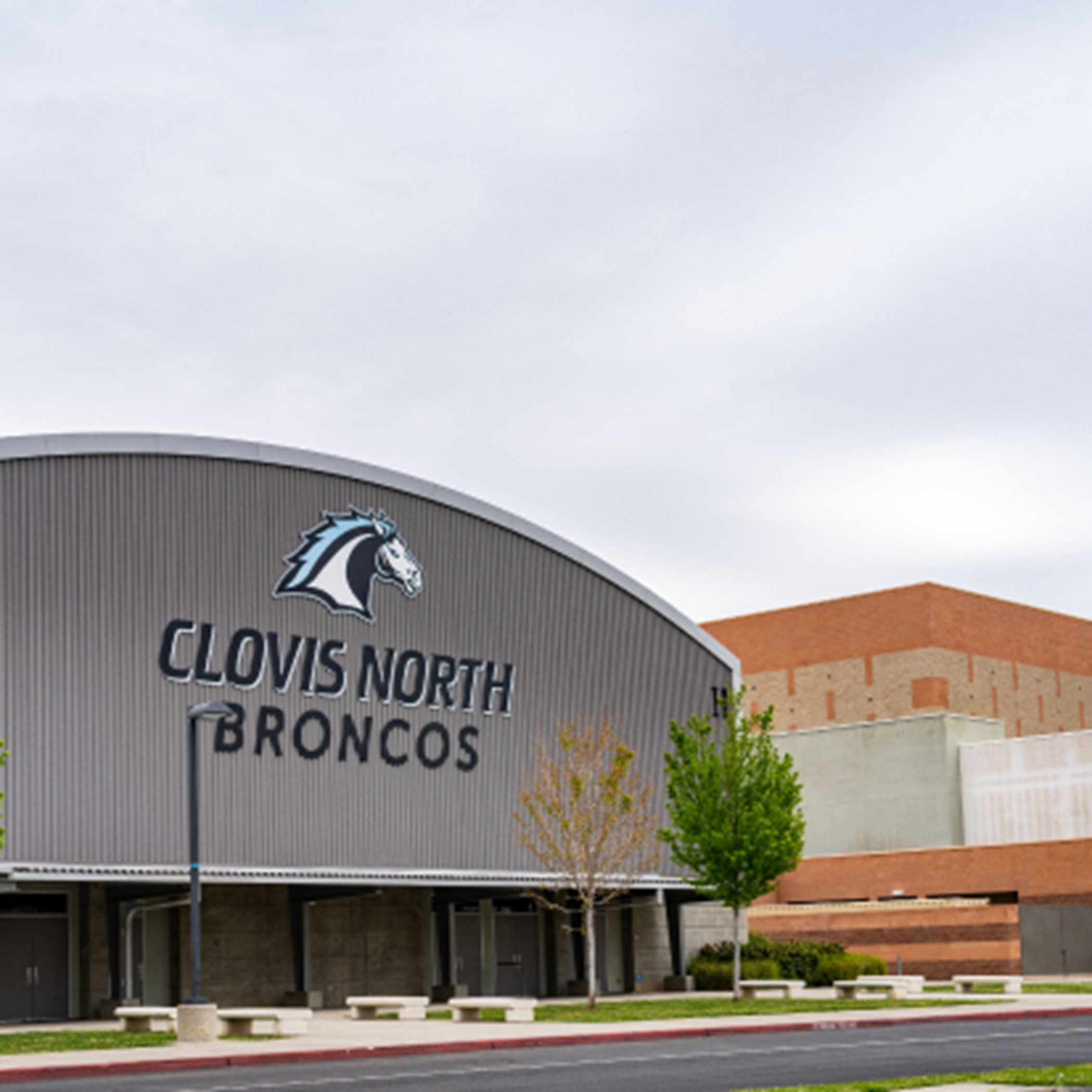 Exterior of the Clovis North High School