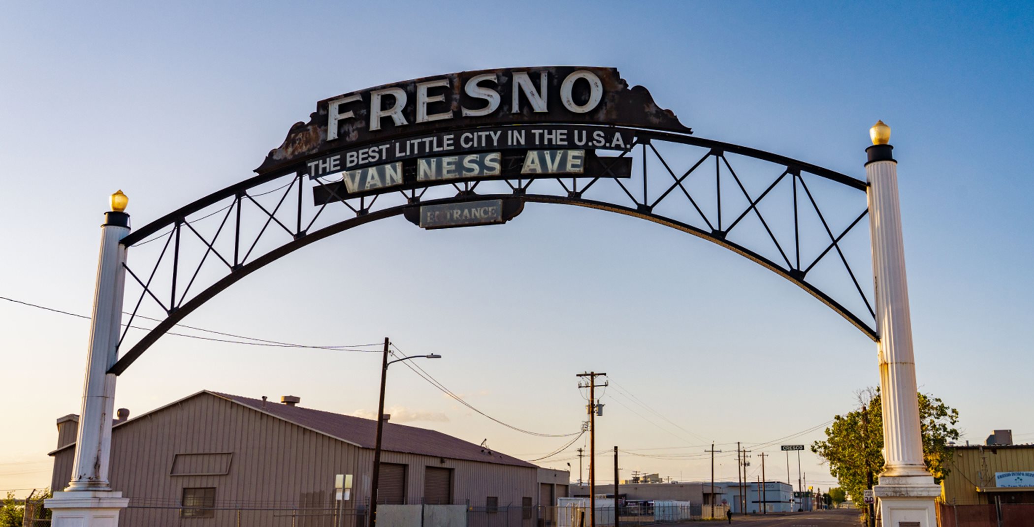Fresno Van Ness monument sign