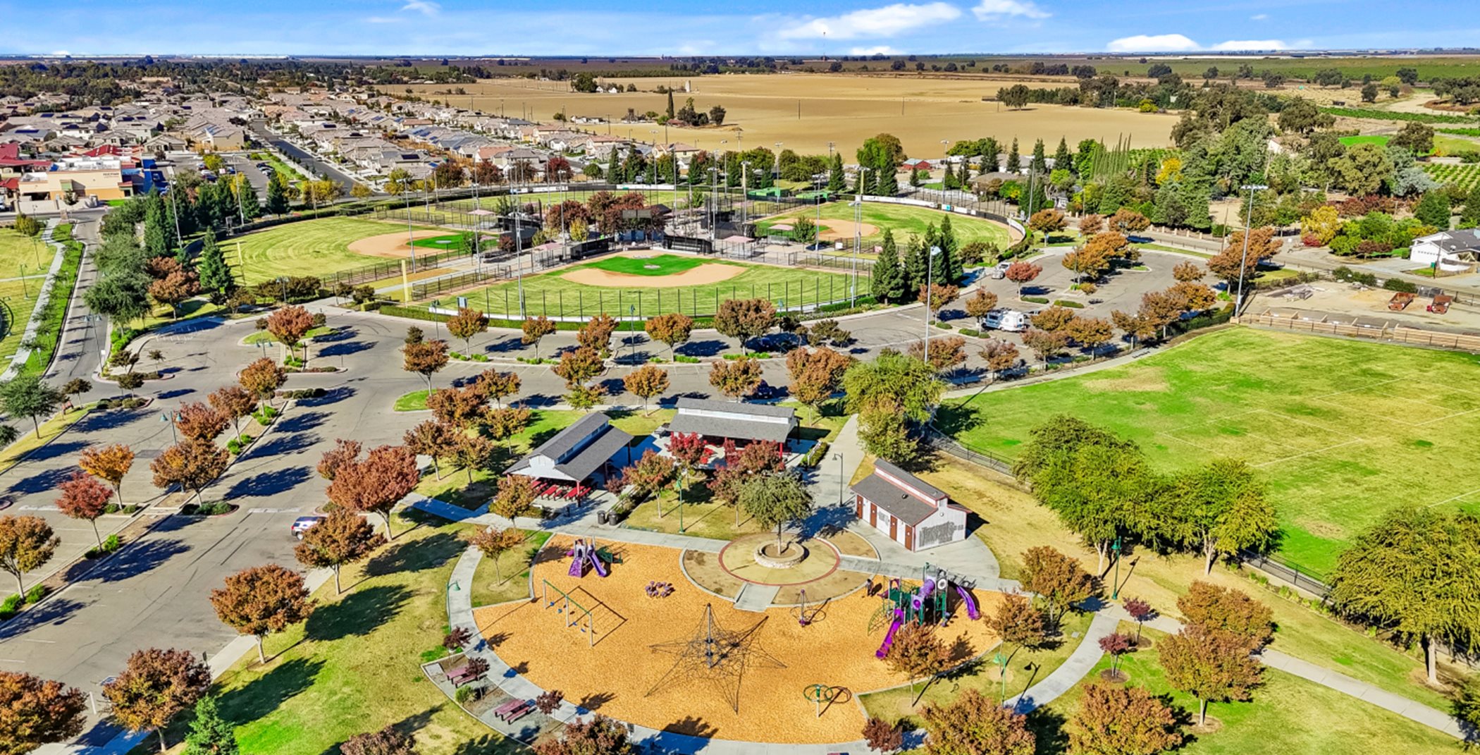 Riverway Sports Park aerial view