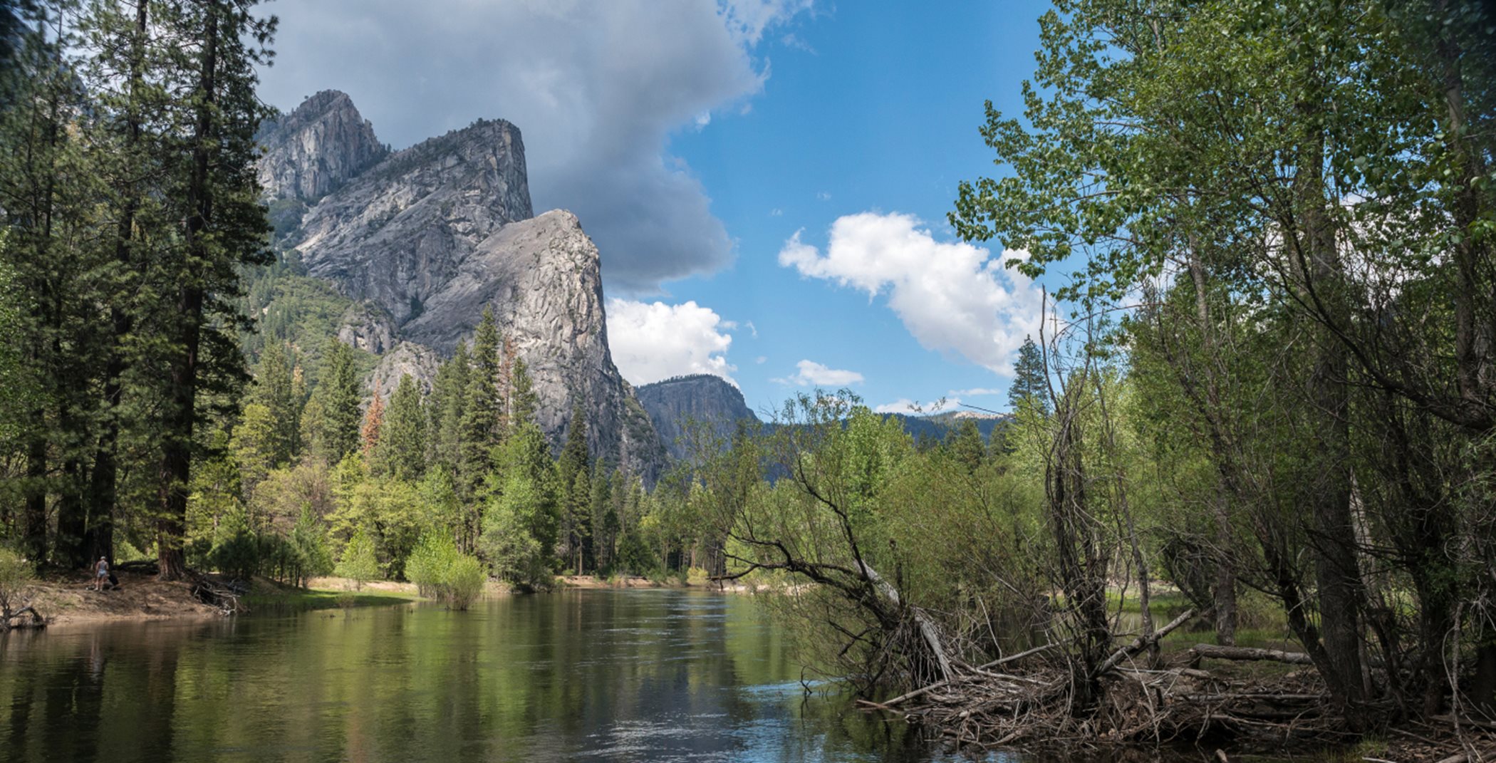 Yosemite National Park with blue skies