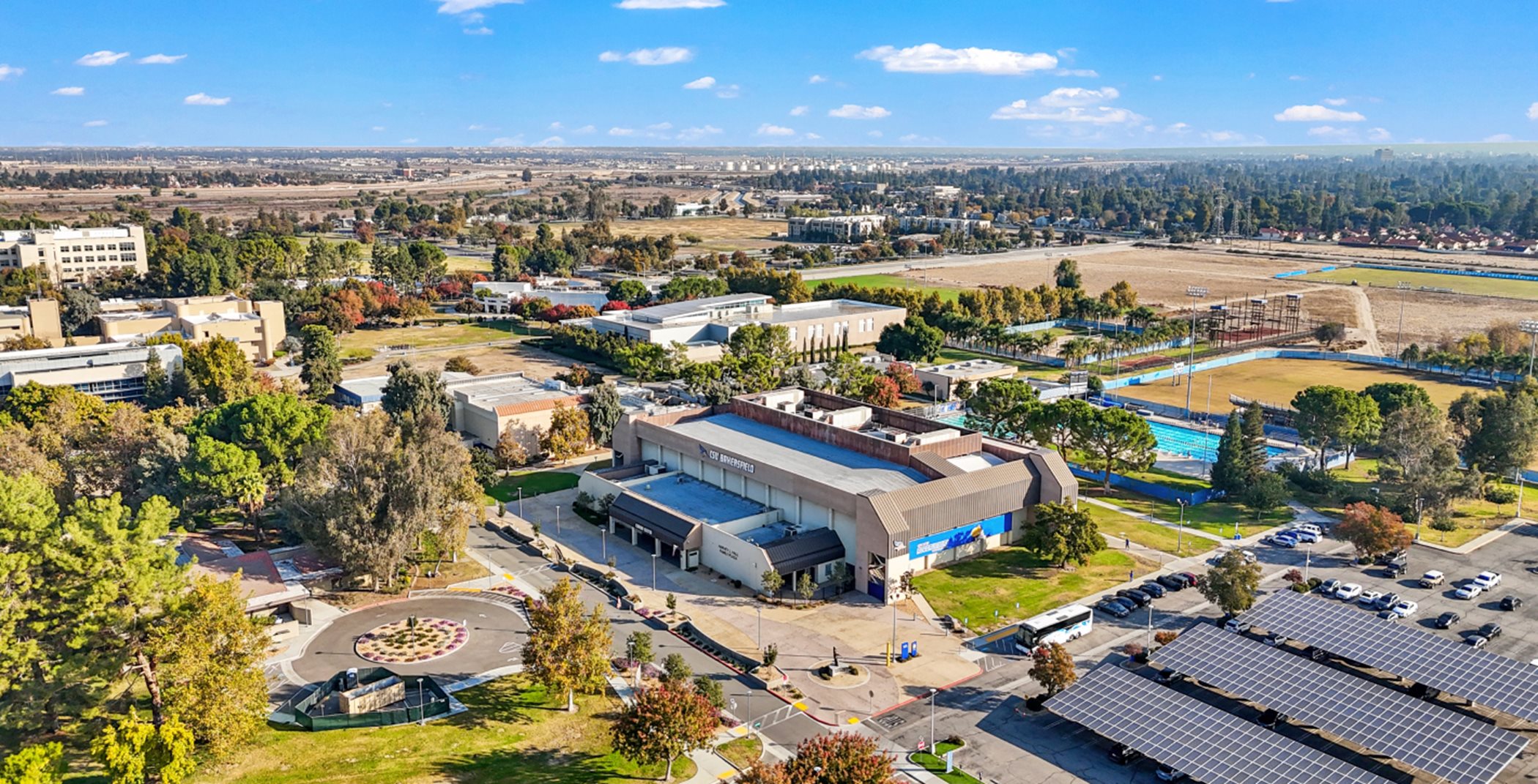 CSU Bakersfield campus aerial view