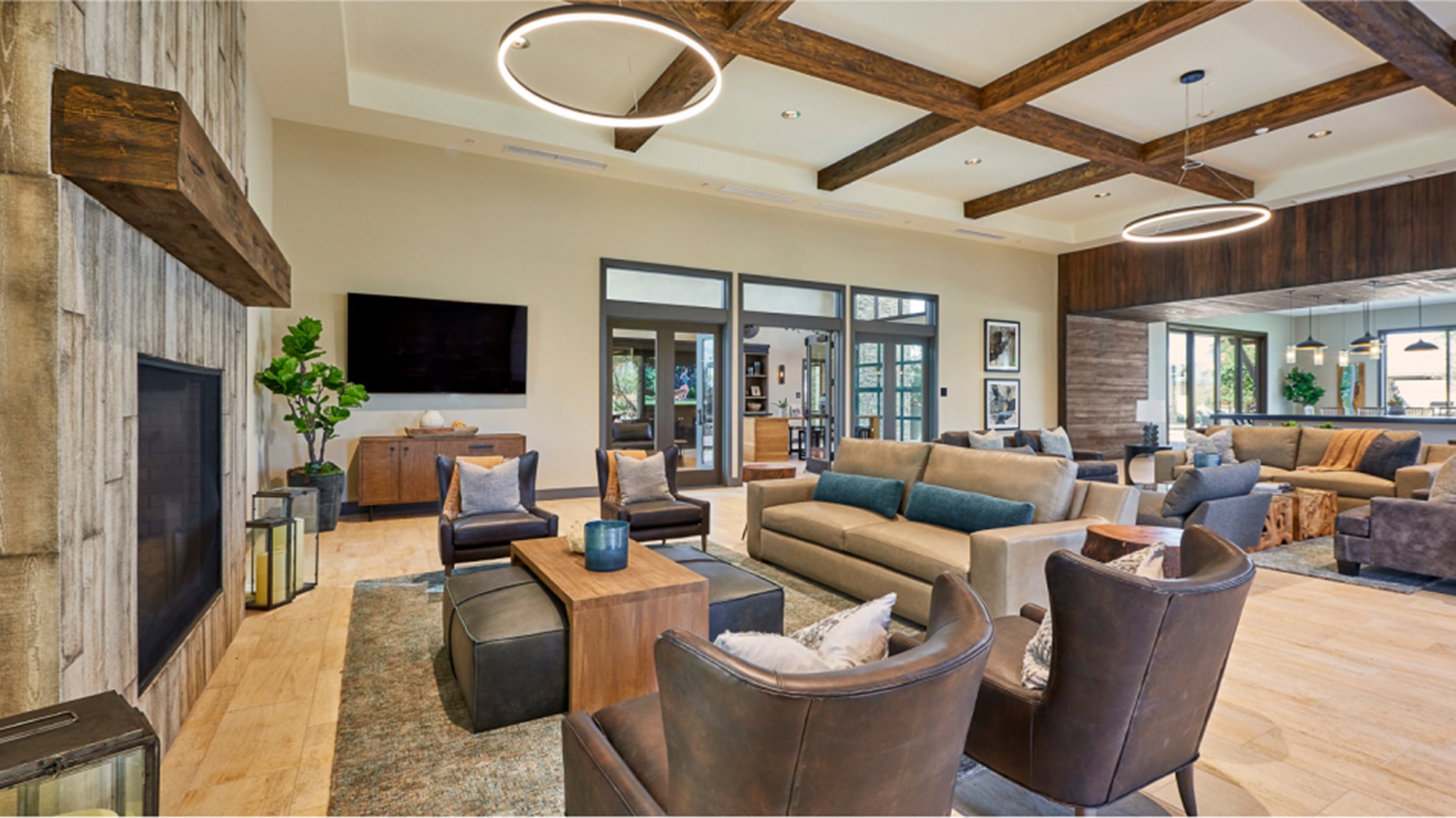 Clubhouse amenity waiting area interior
