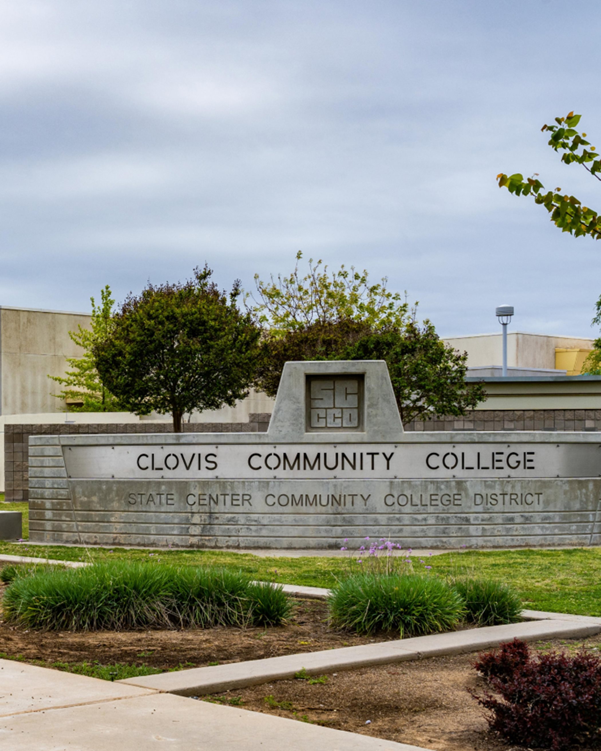 Clovis Community College monument sign