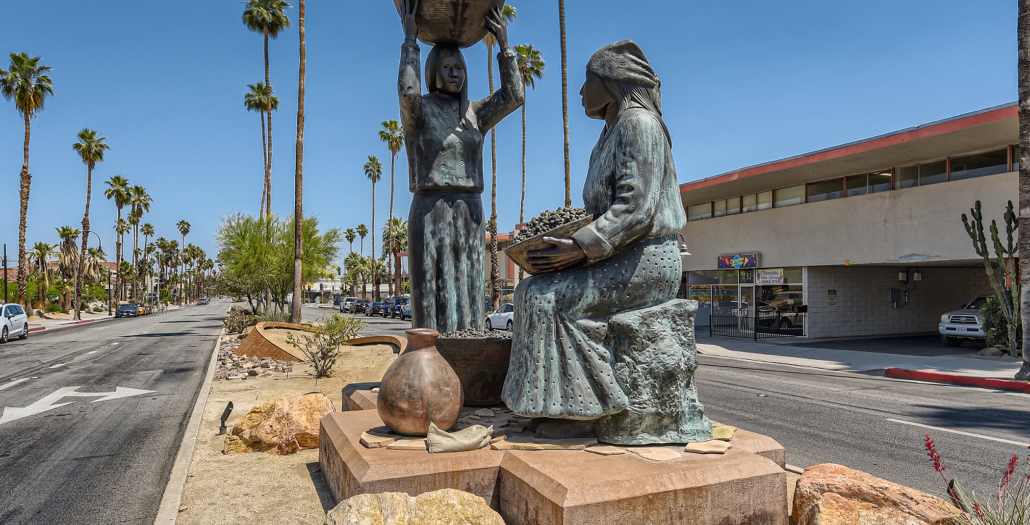 Statues in downtown Palm Springs