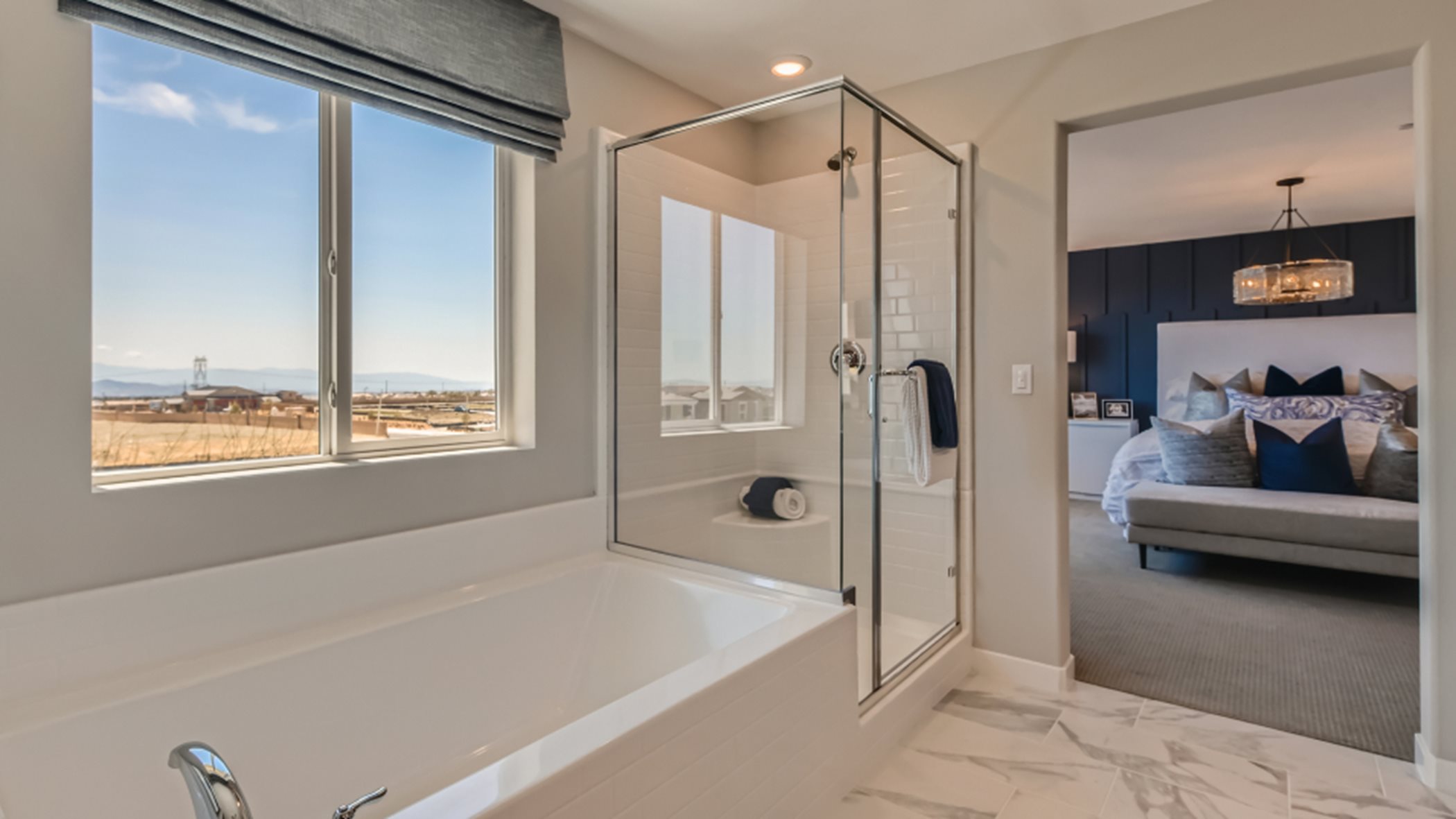 Owner's suite tub and shower