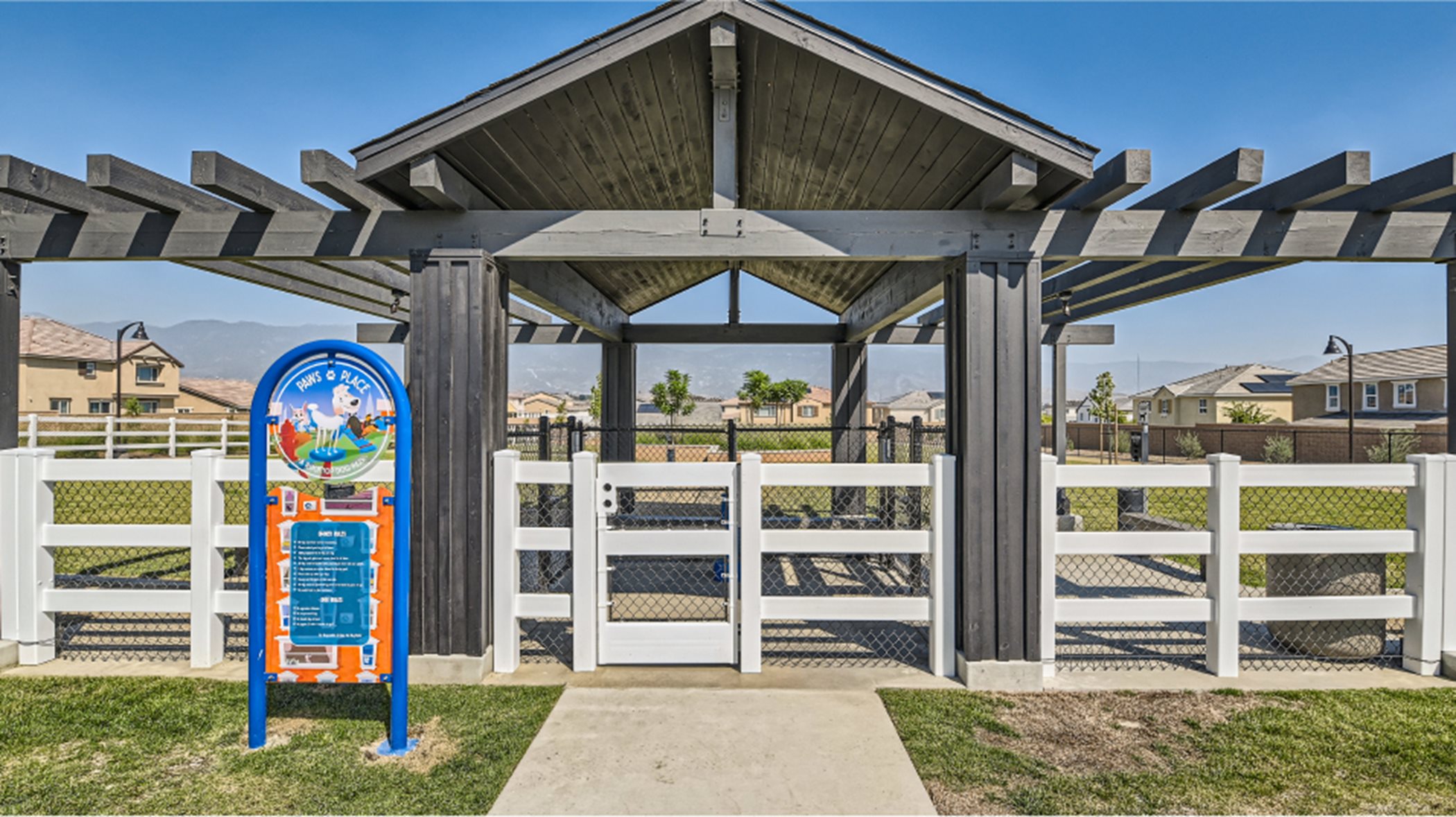 Entrance to the dog park