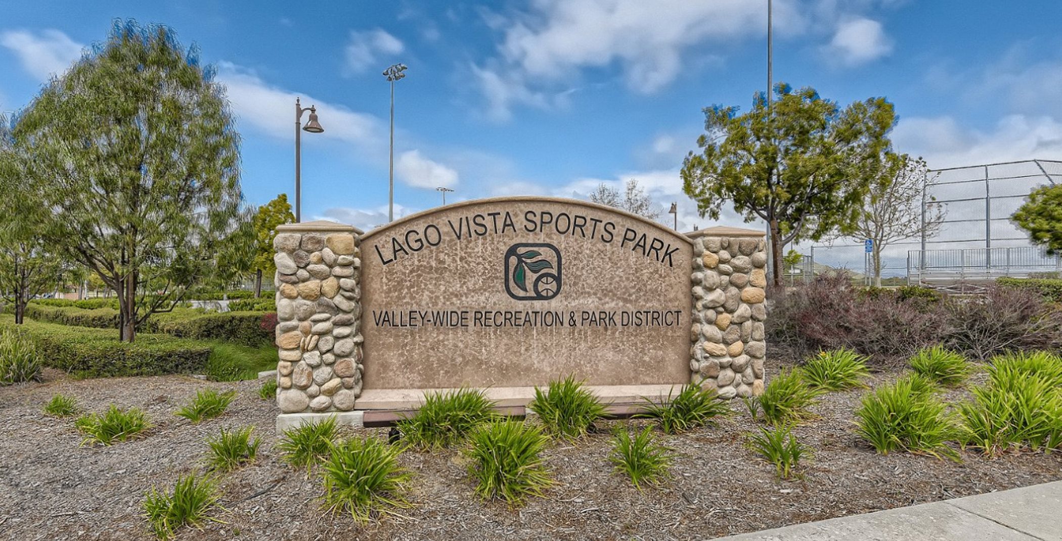 Lago Vista Sports Park entrance sign