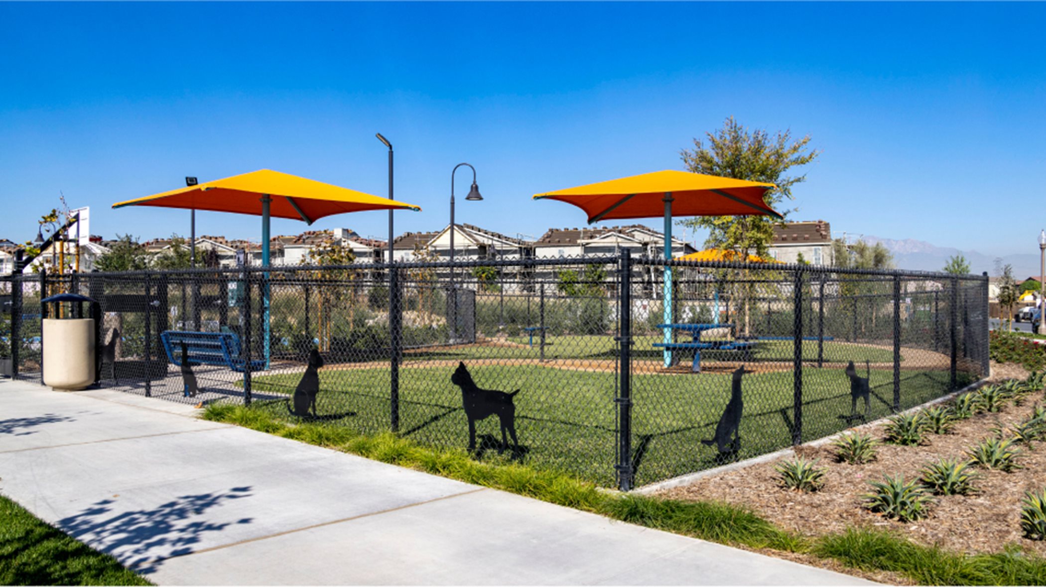 Gated dog park
