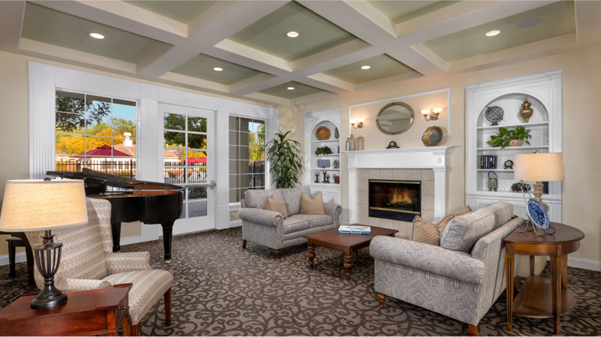 Living room in the Parkhouse clubhouse