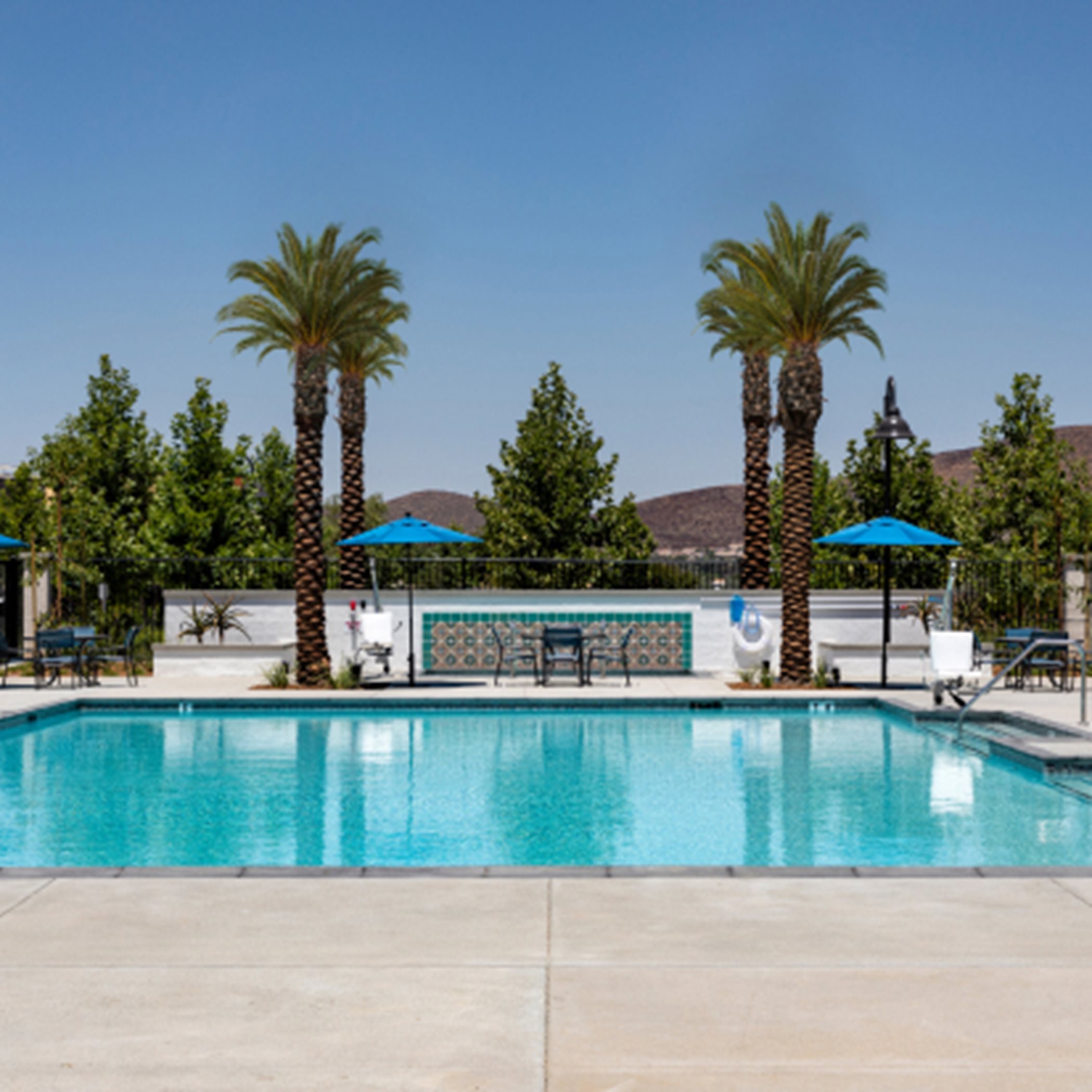 Menifee Town Center on-site lap pool at The Cortana Club