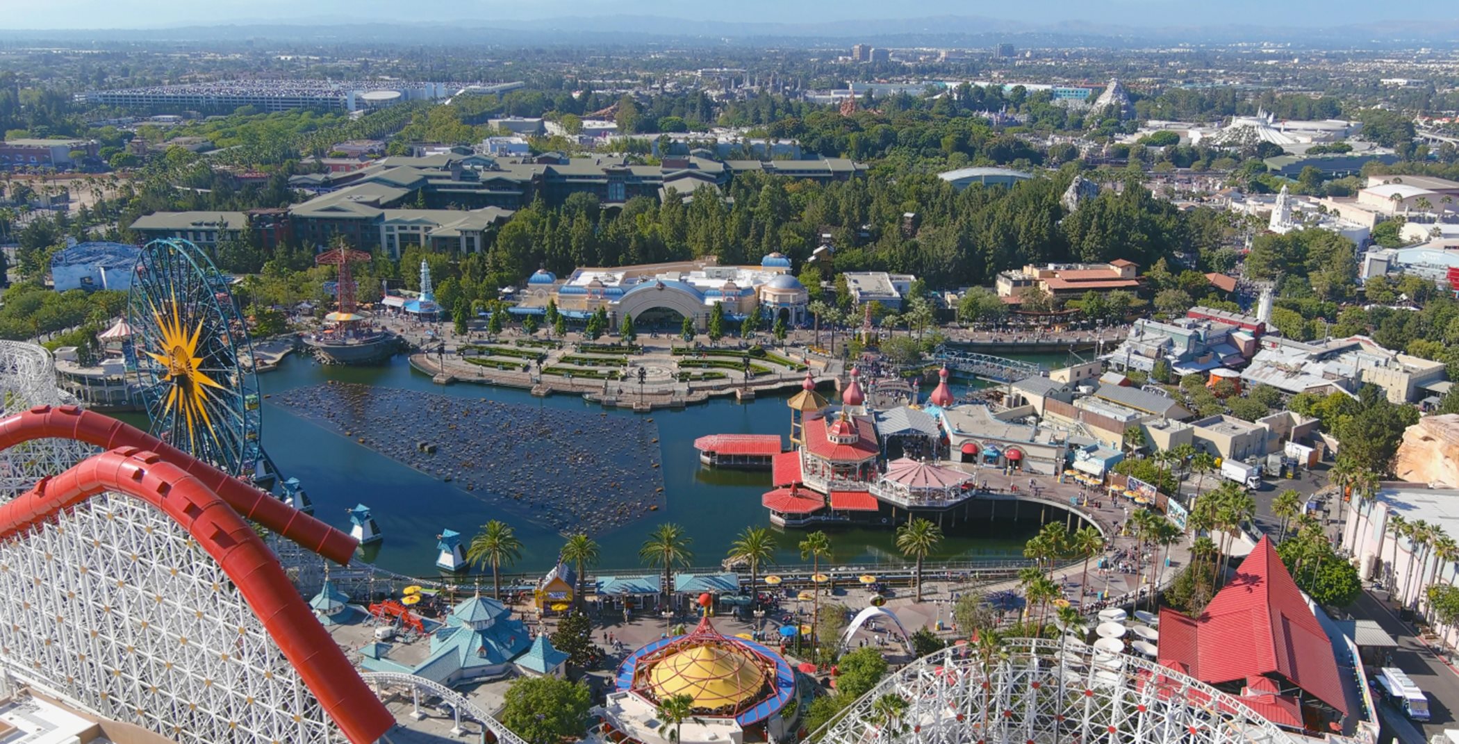 Disneyland aerial view