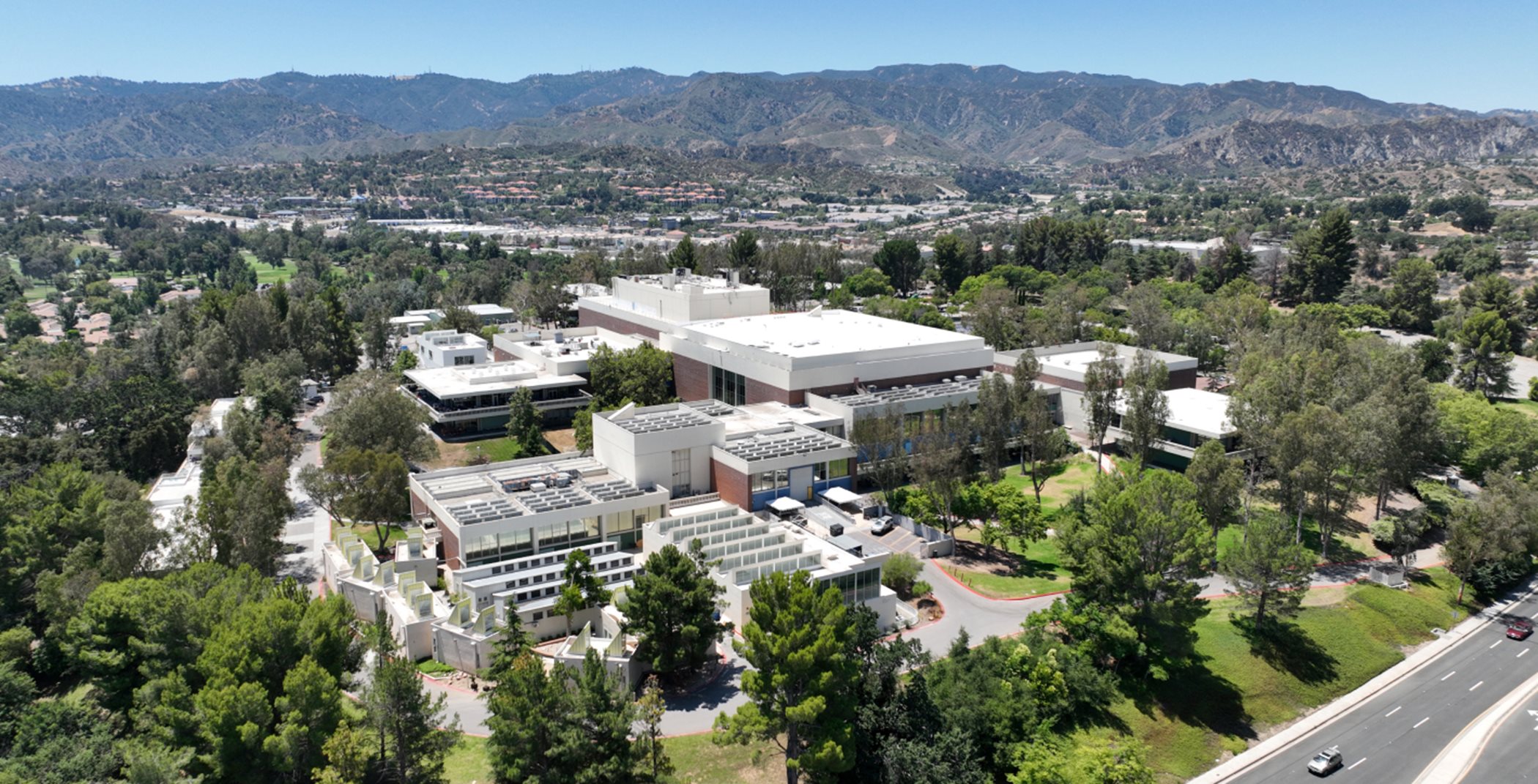 Aerial view of Cal Arts