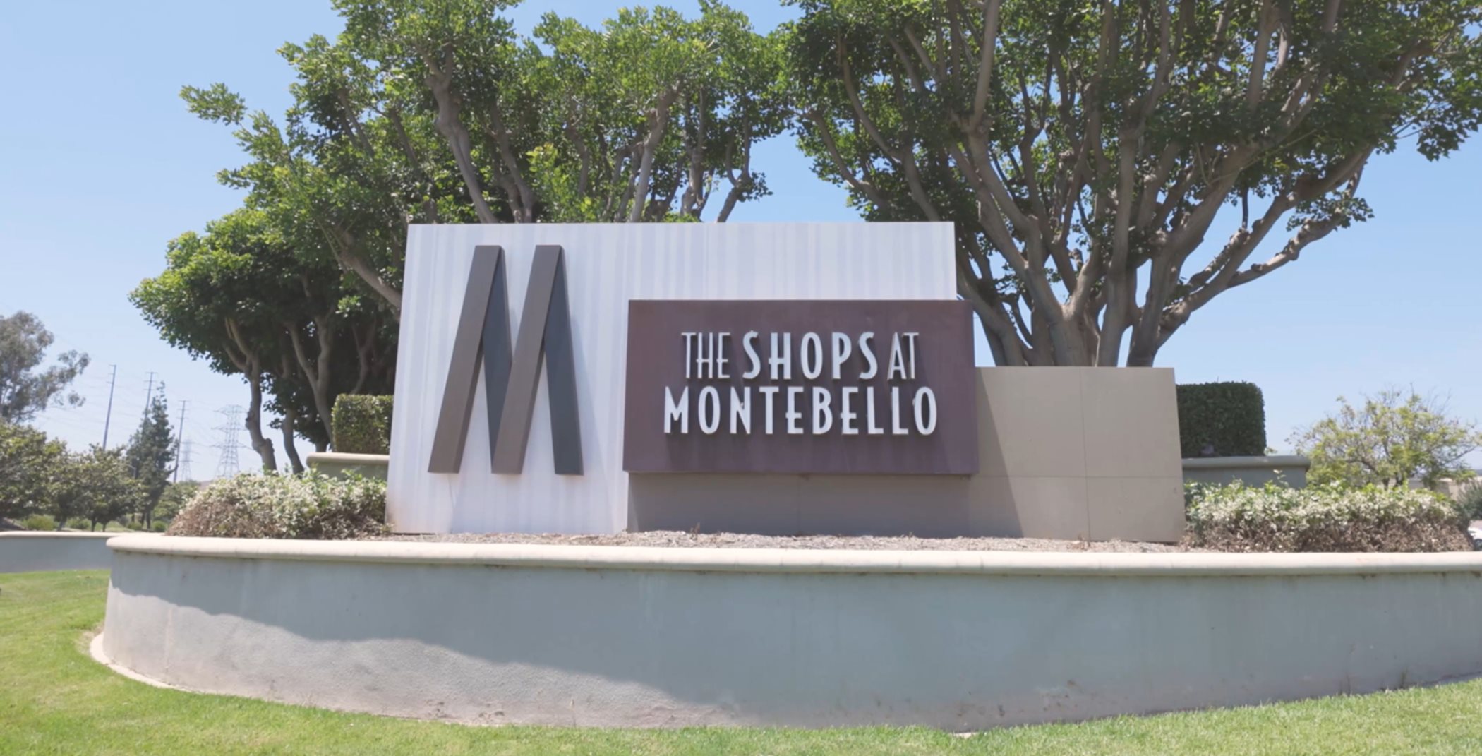 The Shops at Montebello monument sign