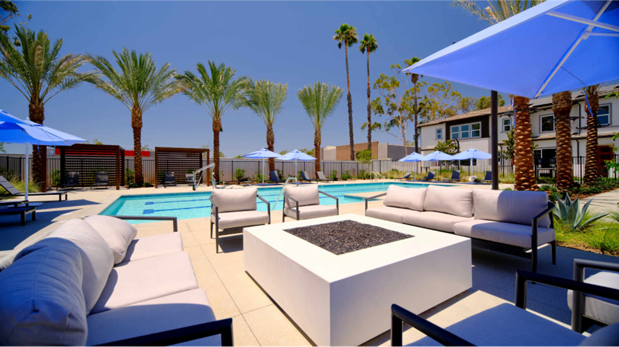 Lounge area by the pool