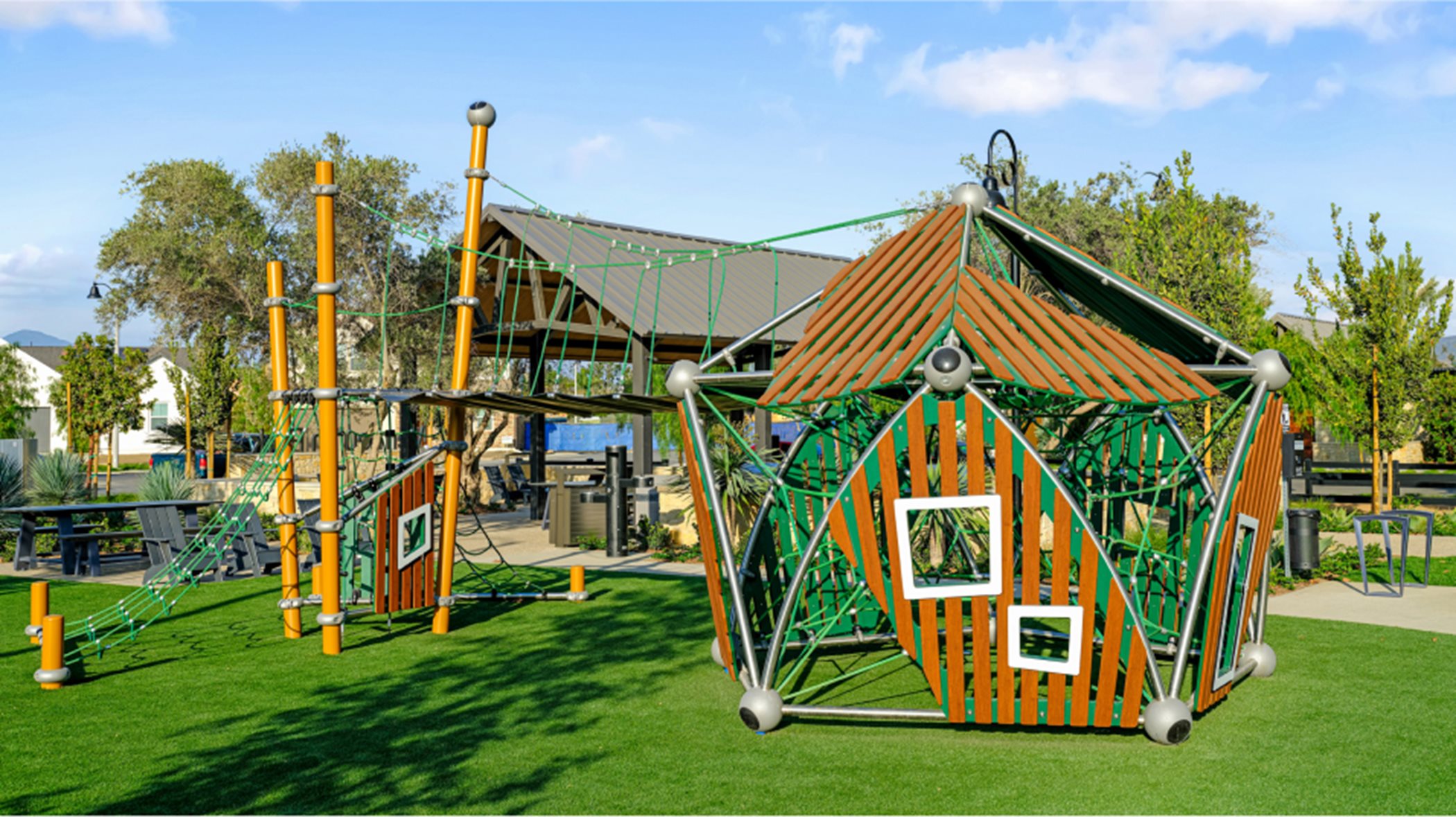 Tot lot play structures