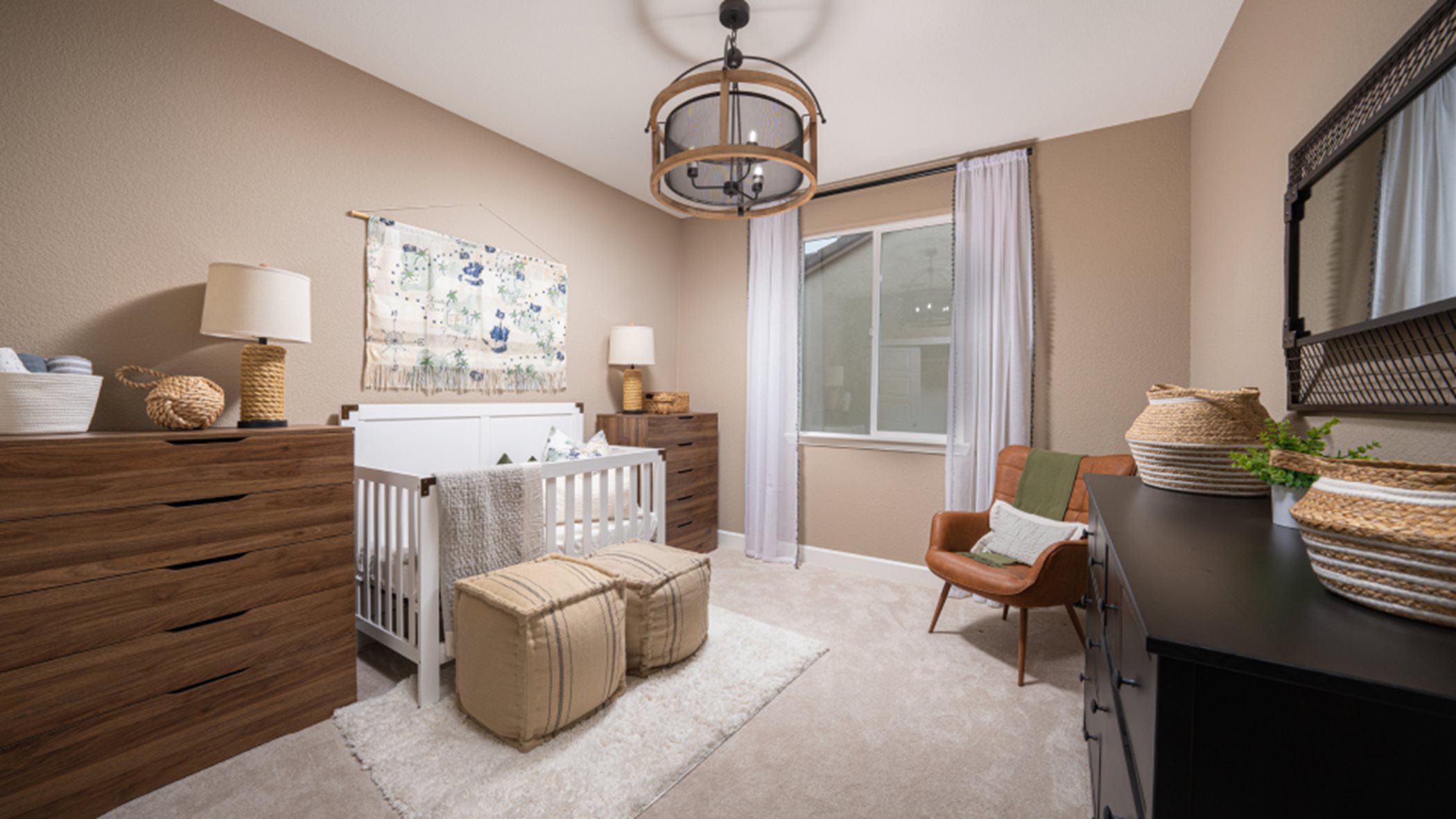 Bed3 styled as a nursery