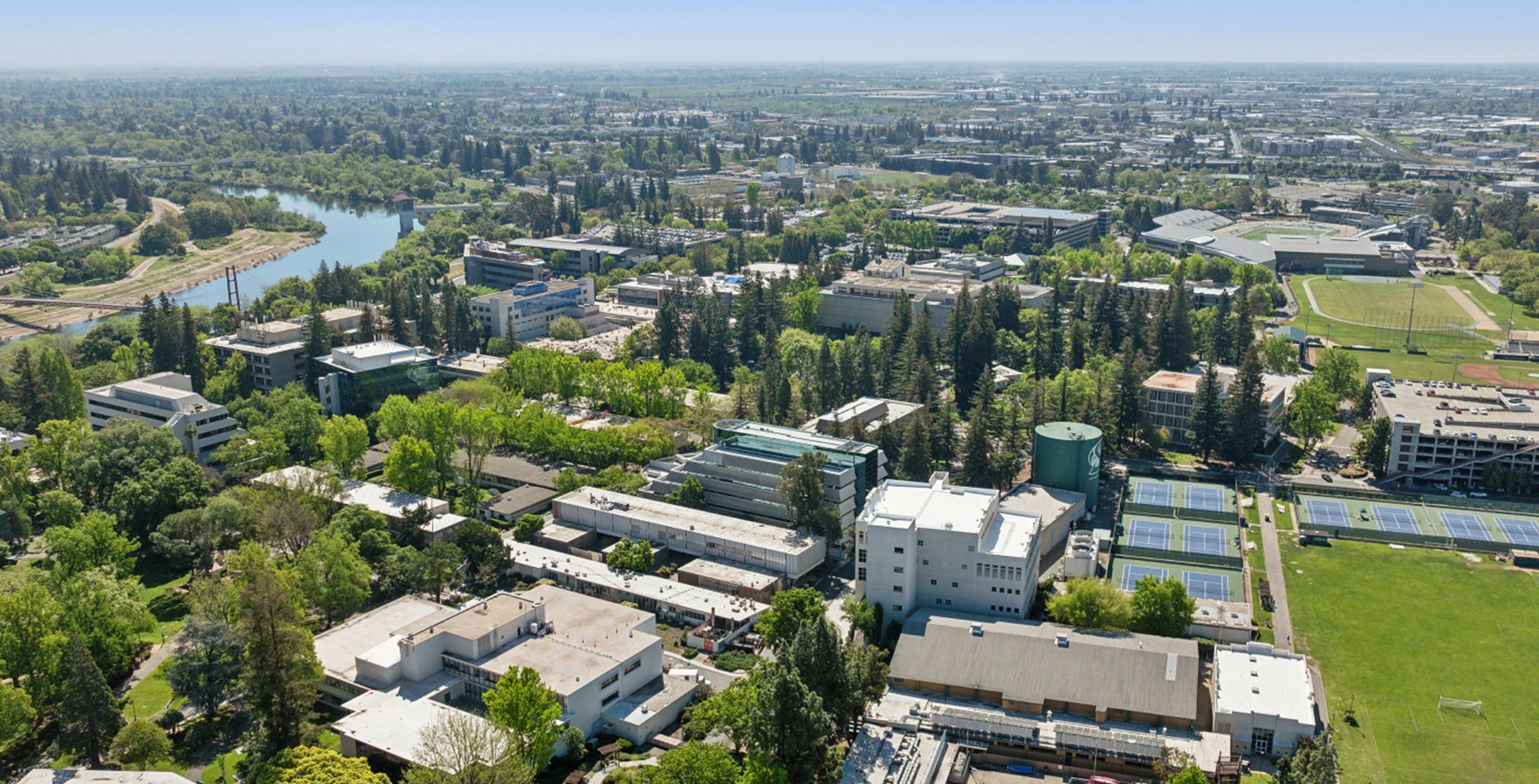 California State University, Sacramento aerial view