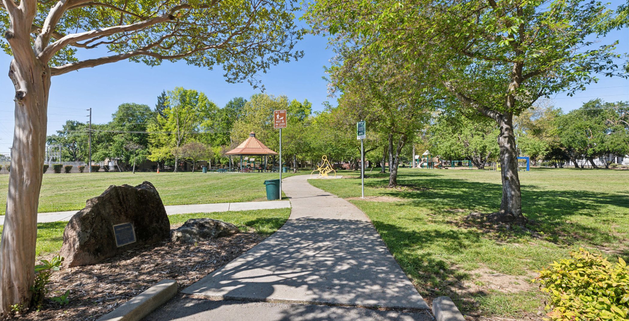 Tree-shaded path in Belle Cooledge Park