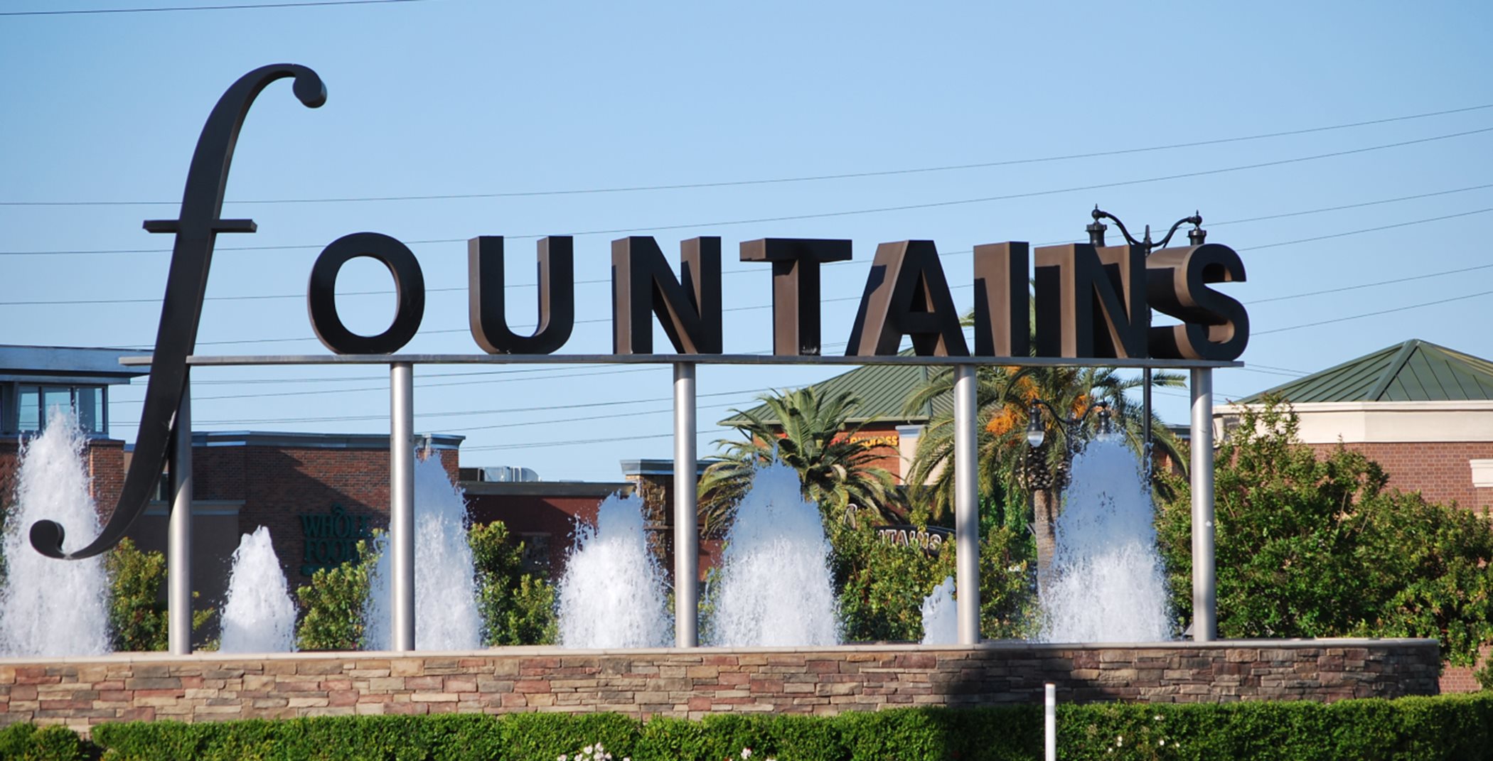 Fountains monument sign